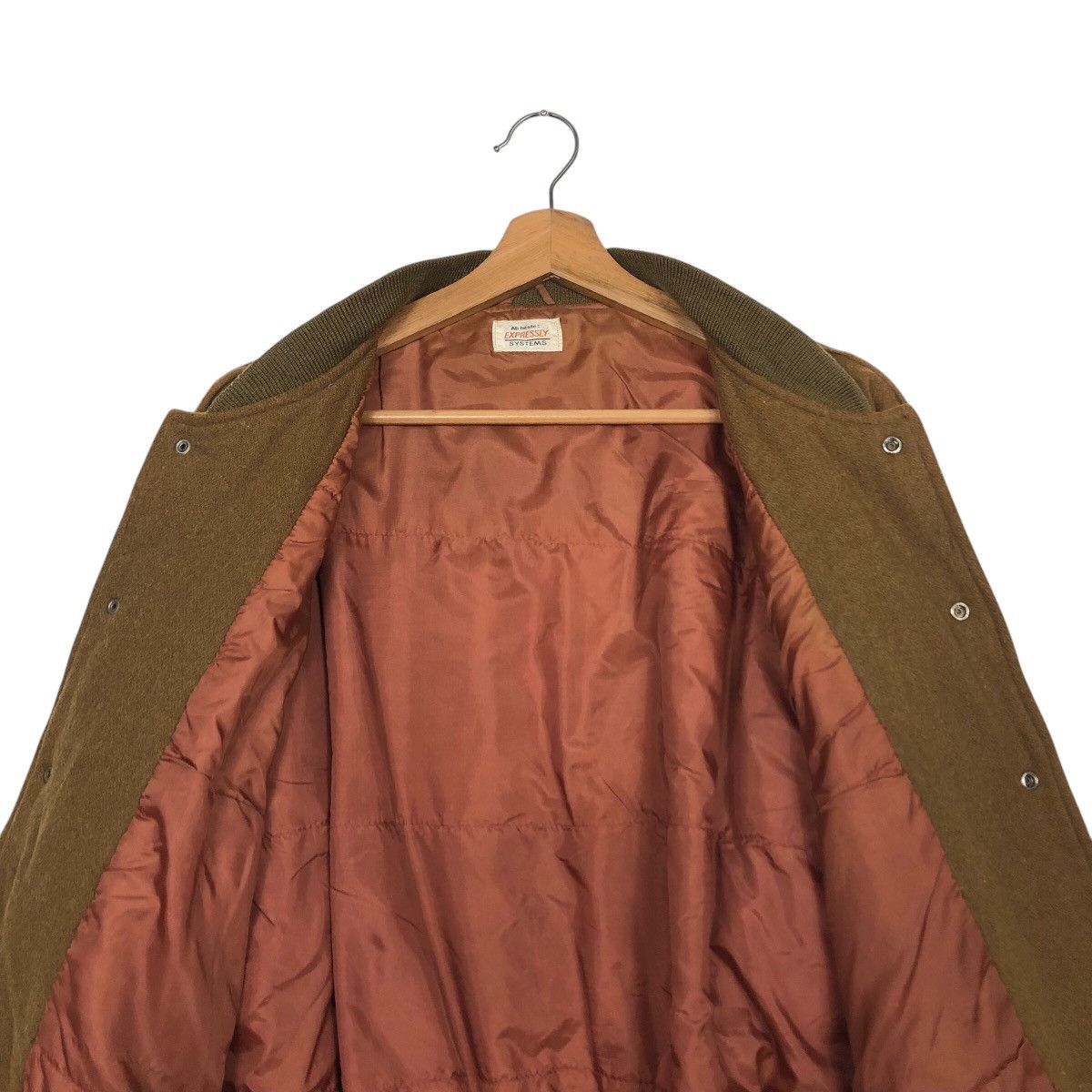 Japanese Brand 📌Rich Brown Bomber Jacket Expressly Big Logo Issey Miyake Size US M / EU 48-50 / 2 - 15 Thumbnail
