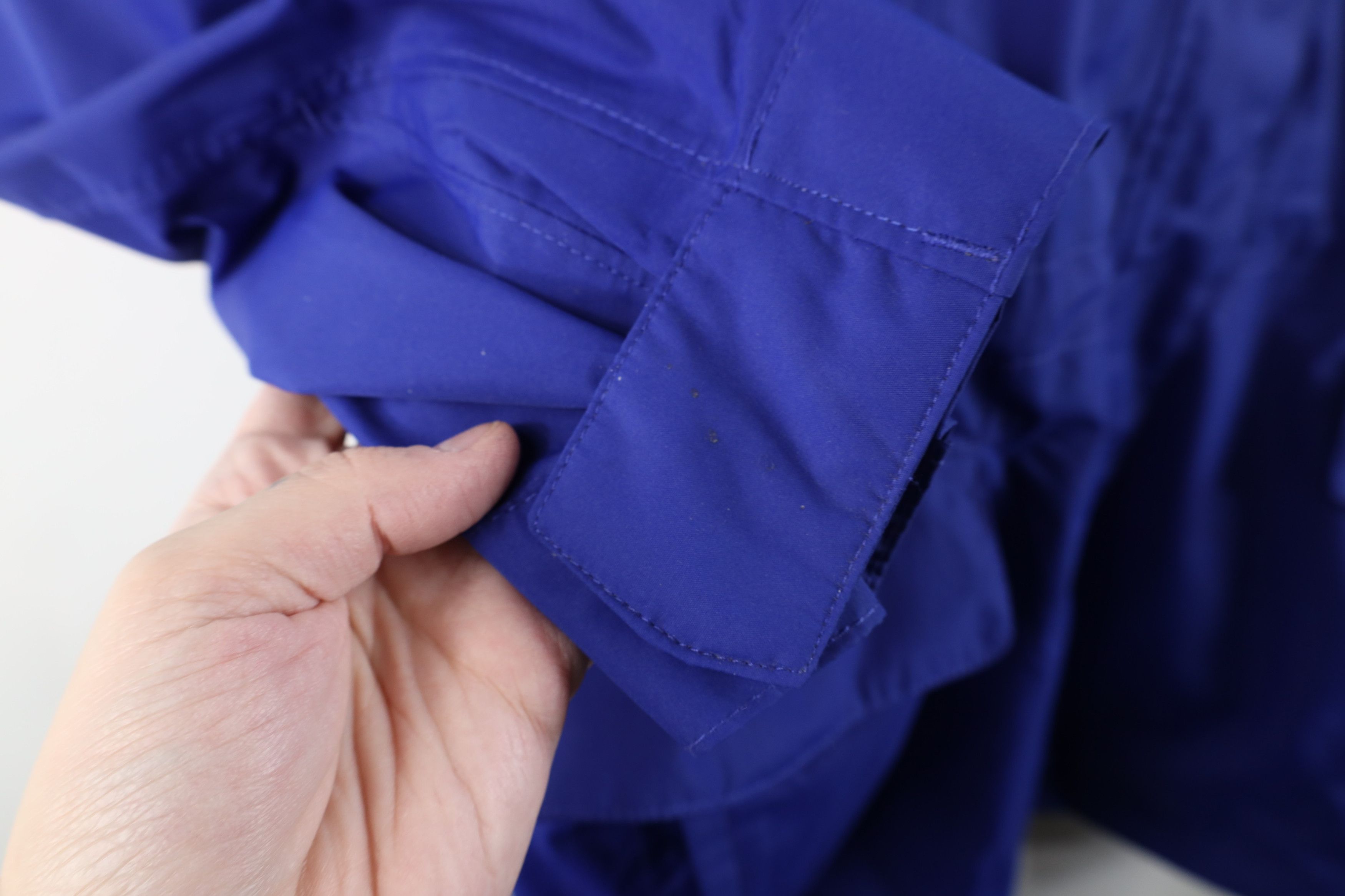 Lands' End × Vintage Vintage Lands End Hooded Full Zip Rain Parka Jacket Blue Size 3XL / US 20-22 - 8 Thumbnail