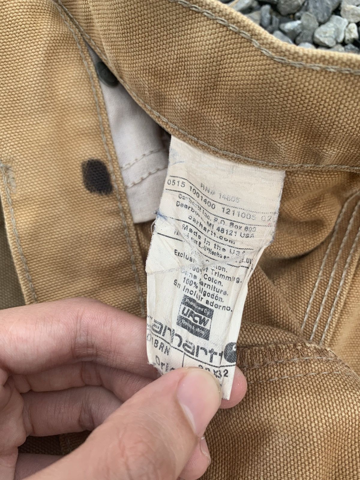 Carhartt VINTAGE CARHART DOUBLE KNEE RUSTY DAMAGE DISTRESSED DENIM Size US 30 / EU 46 - 25 Thumbnail