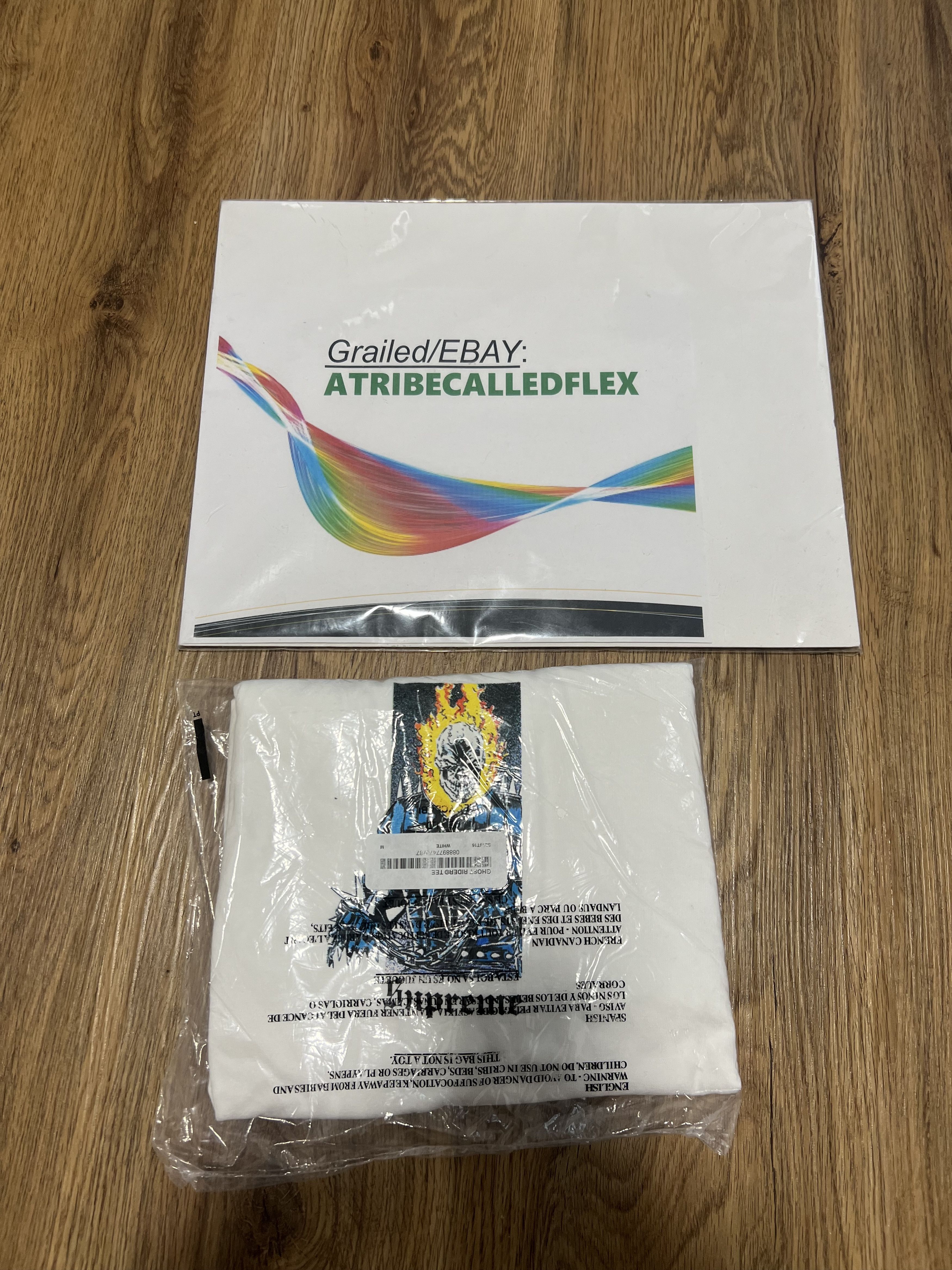 Supreme Supreme Ghost Rider Tee in white size Medium Size US M / EU 48-50 / 2 - 2 Thumbnail