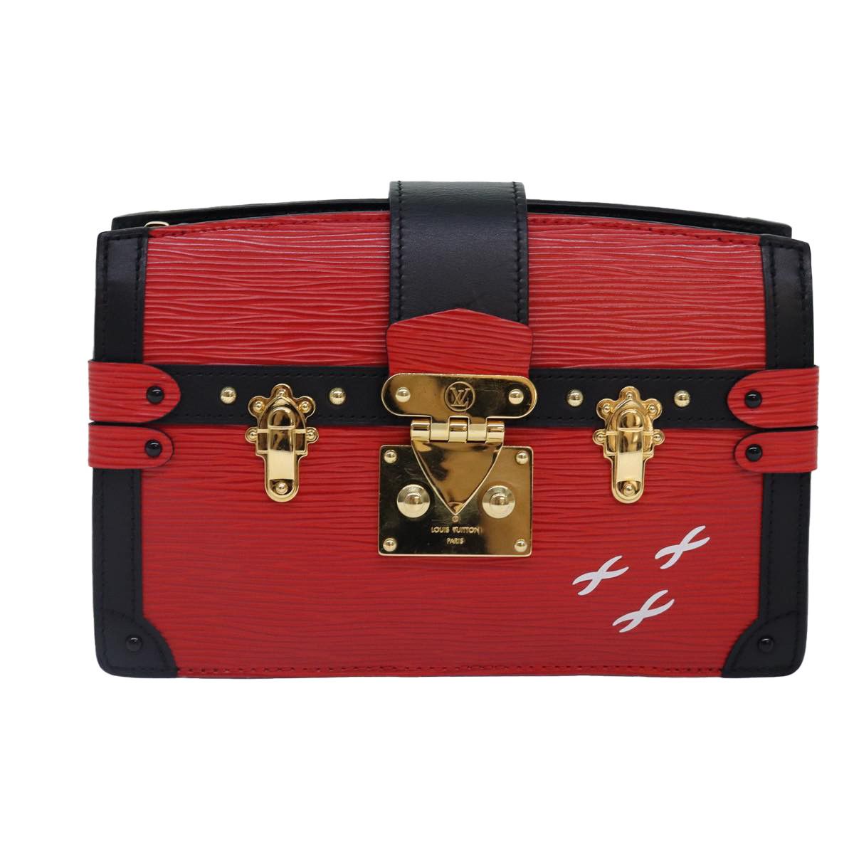 Louis Vuitton Trunk Red Leather Shoulder Bag (Pre-Owned) Size ONE SIZE - 1 Thumbnail