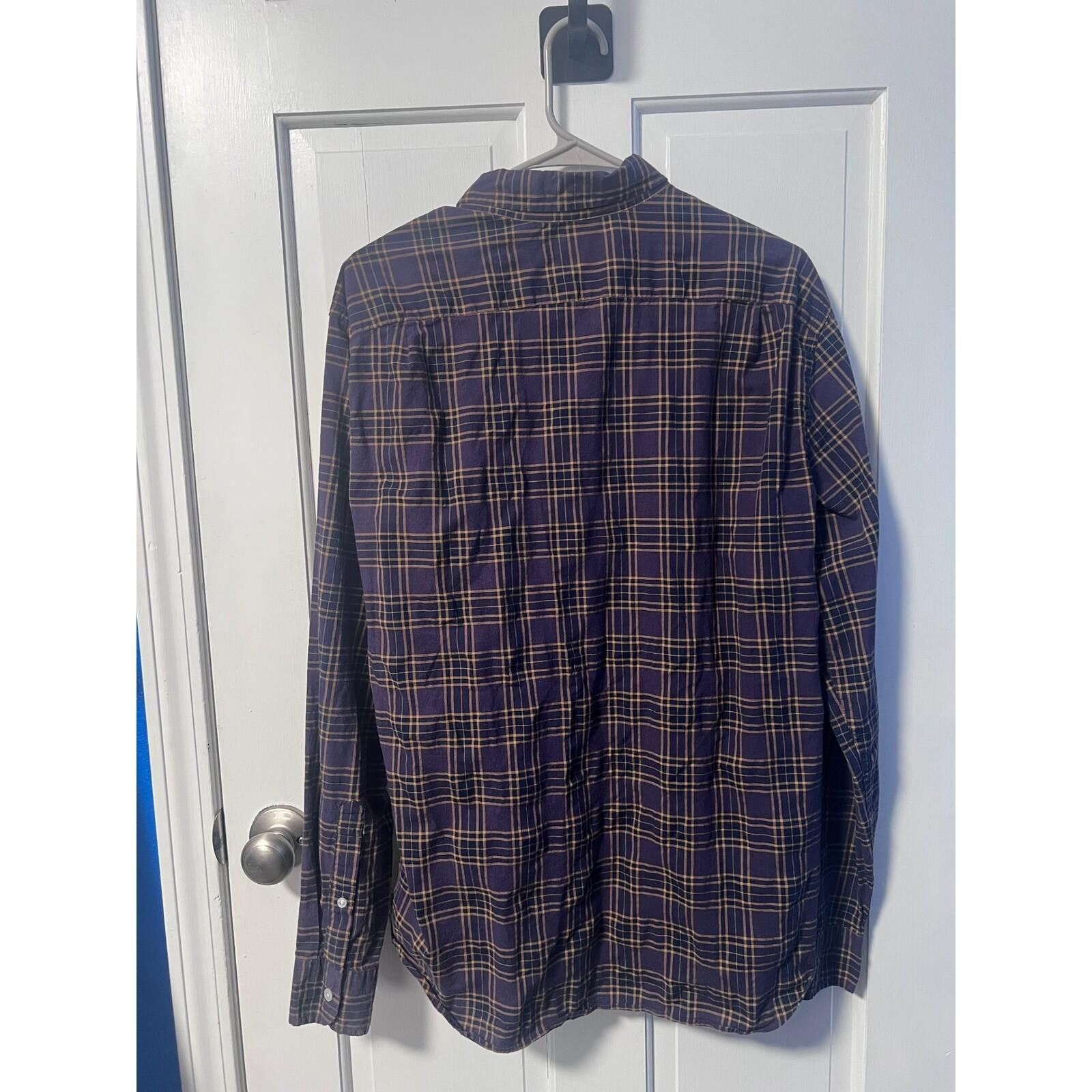 Other J.Crew Mercantile Shirt Mens L Purple Gold Plaid Slim Flex Size US L / EU 52-54 / 3 - 6 Thumbnail