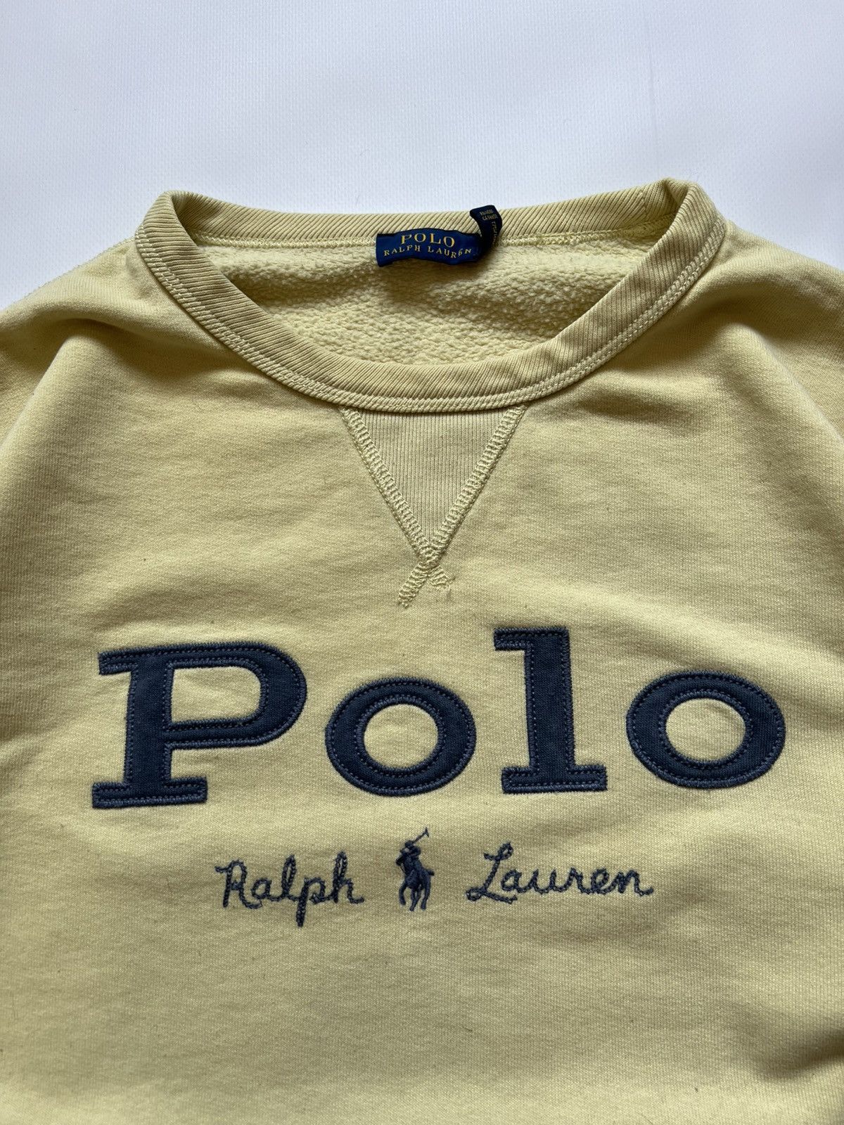 Polo Ralph Lauren Polo Ralph Lauren Yellow Sweatshirt Size XL / US 12-14 / IT 48-50 - 3 Thumbnail