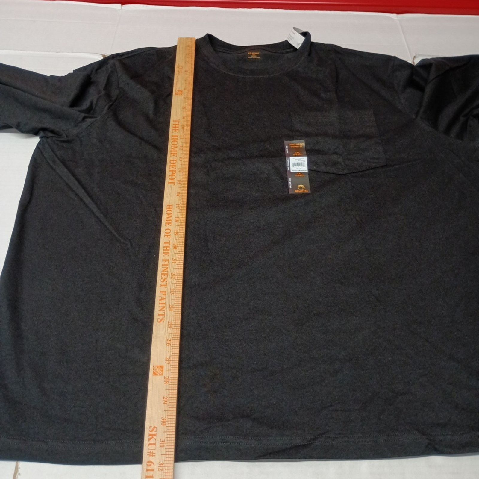 Other 2 Brahma Long Sleeve Work T-Shirt 4XL 58-60 Black Pocket Size US XXL / EU 58 / 5 - 7 Thumbnail