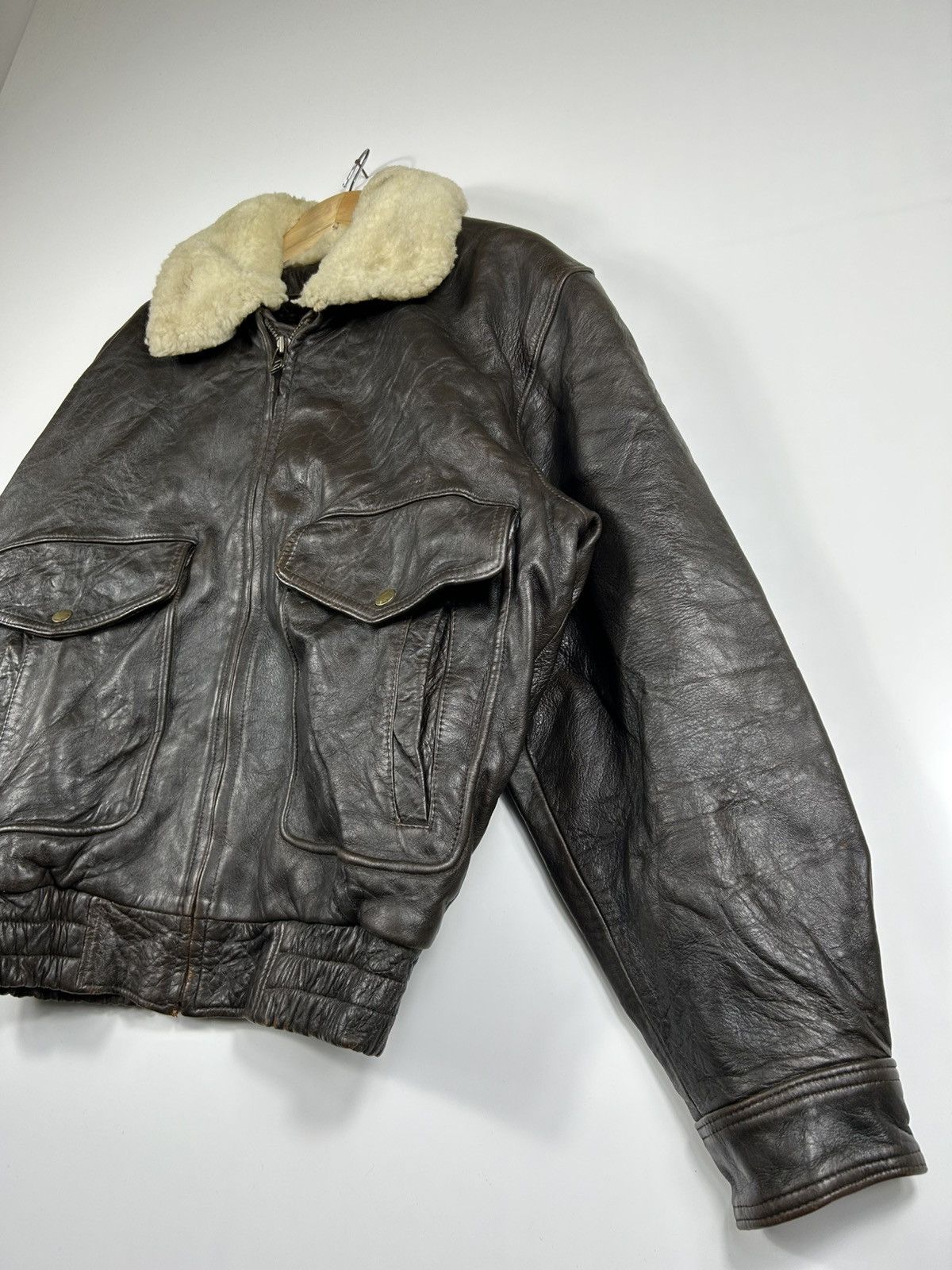 Leather ⚡️Vintage D’Homme A Homme A2 Leather Jacket Size US L / EU 52-54 / 3 - 3 Thumbnail