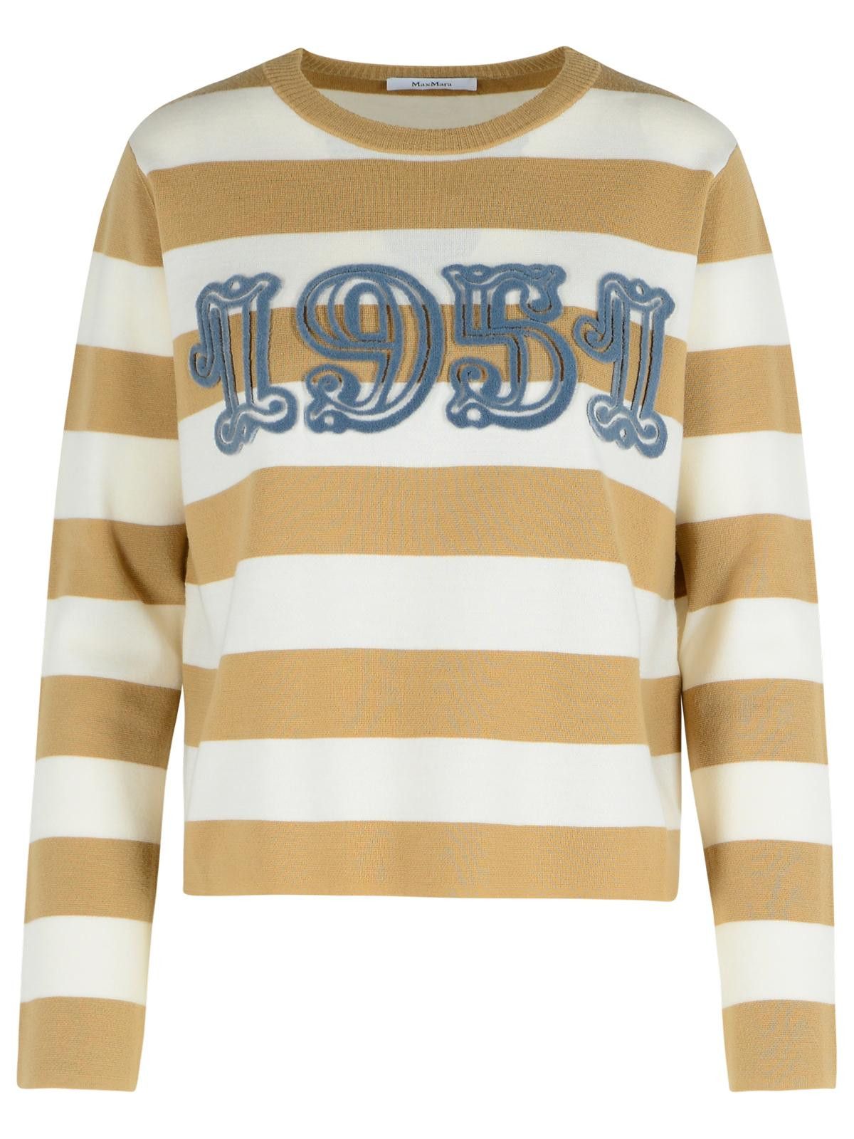 Max Mara MAX MARA 'Viterbo' Sand Virgin Wool Sweater Size S / US 4 / IT 40 - 1 Thumbnail