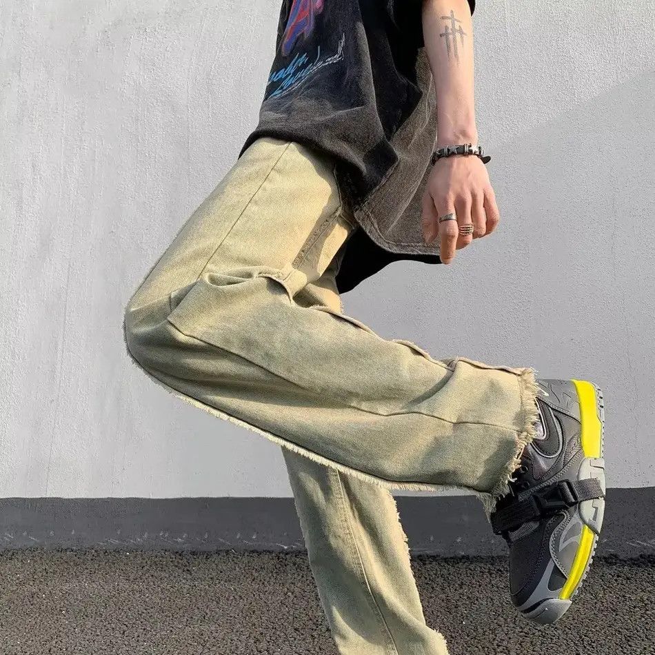 Japanese Brand × Jean Y2K Streetwear Vintage Blue Stacked Jeans Size US 32 / EU 48 - 4 Thumbnail
