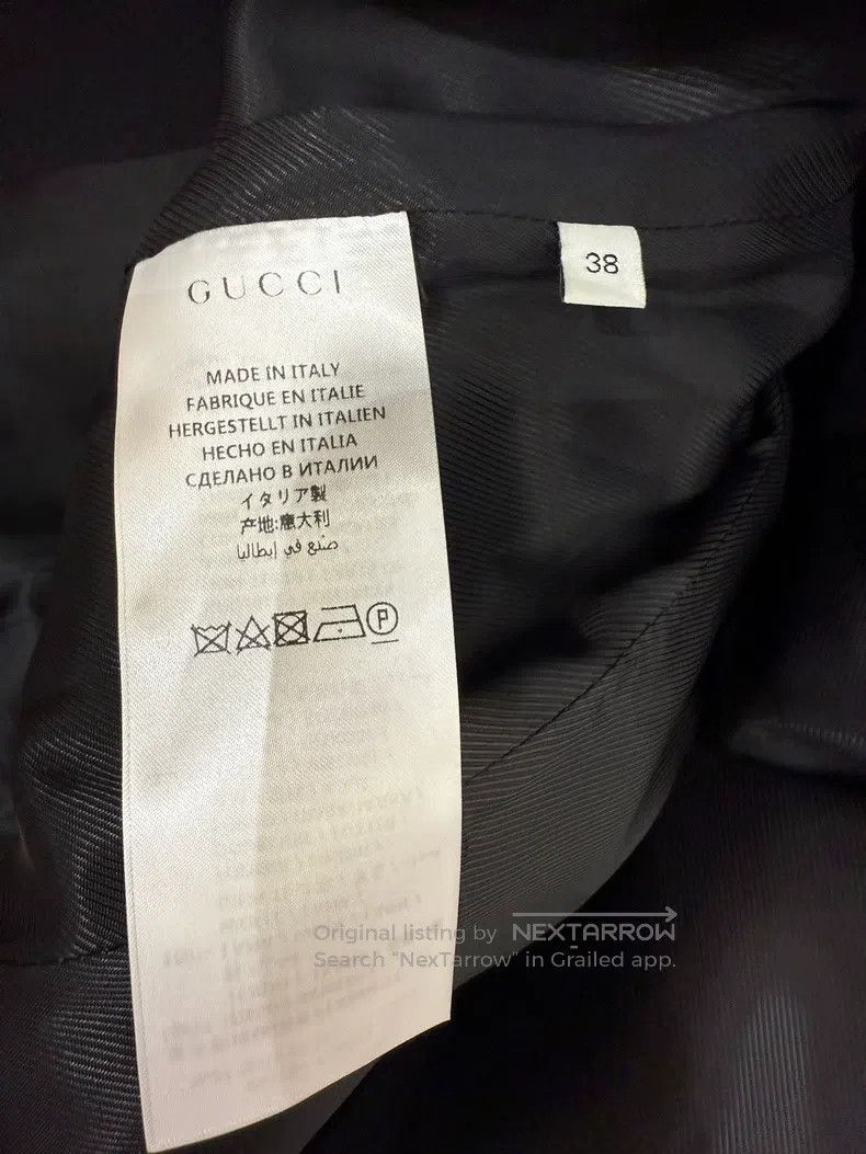 Gucci Gucci Black woollen double-breasted coat Size XS / US 0-2 / IT 36-38 - 7 Thumbnail