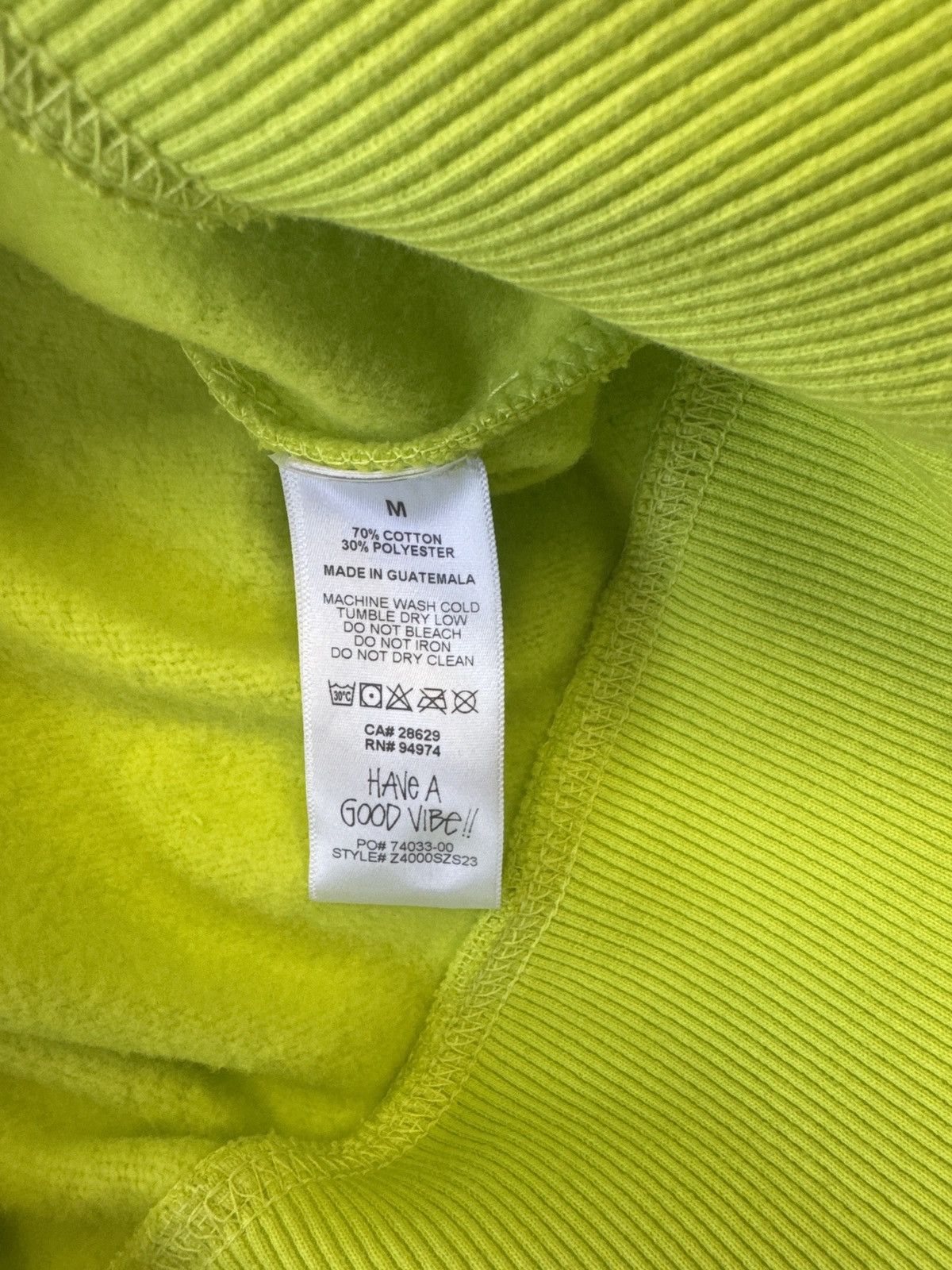 Like green Stussy zip up sweatshirt