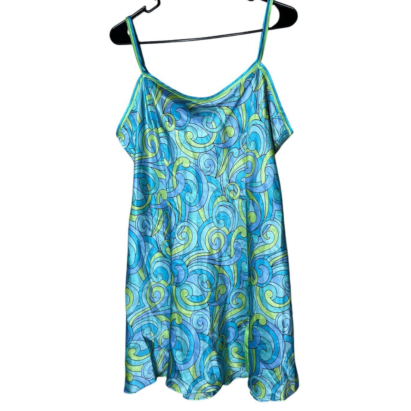 Other Vintage Delicates Groovy Retro Print Slip Dress Size M Size M / US 6-8 / IT 42-44 - 1 Thumbnail