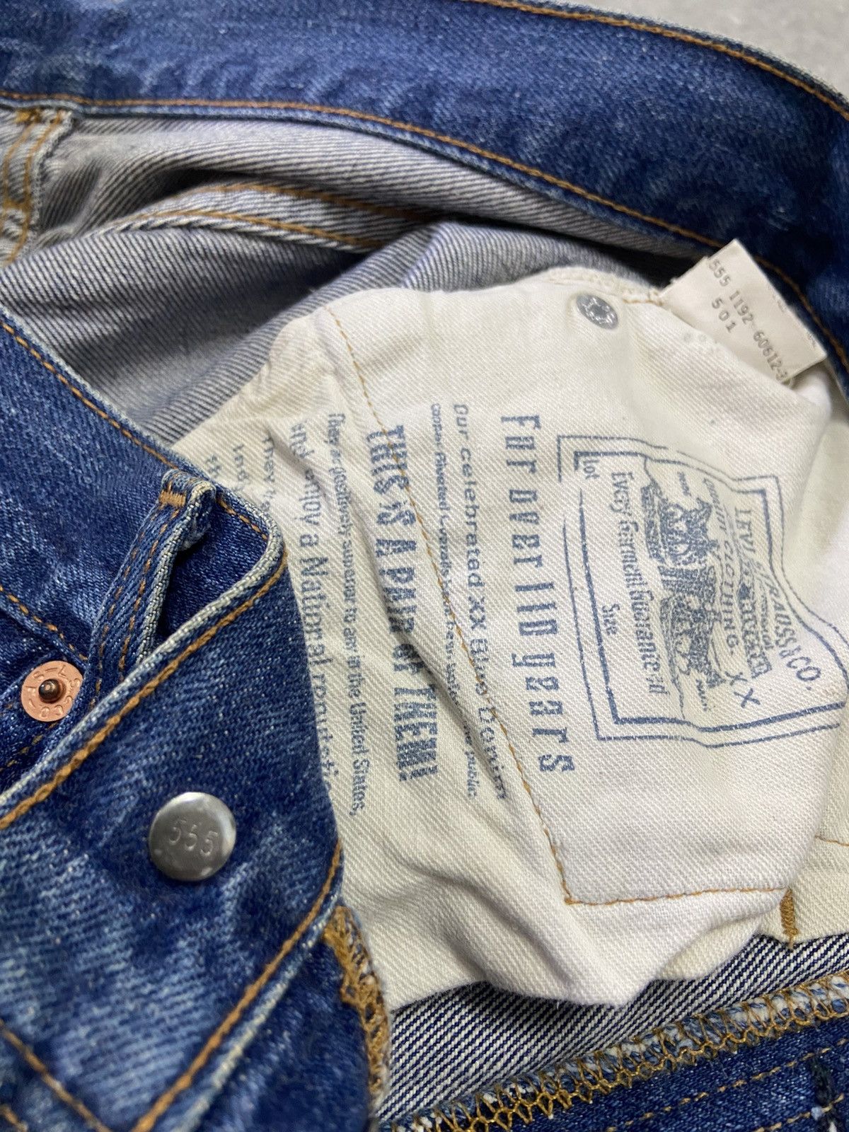 Levi's True Vintage 70s Levis 501 Big E Selvedge Jeans Size US 28 / EU 44 - 5 Thumbnail
