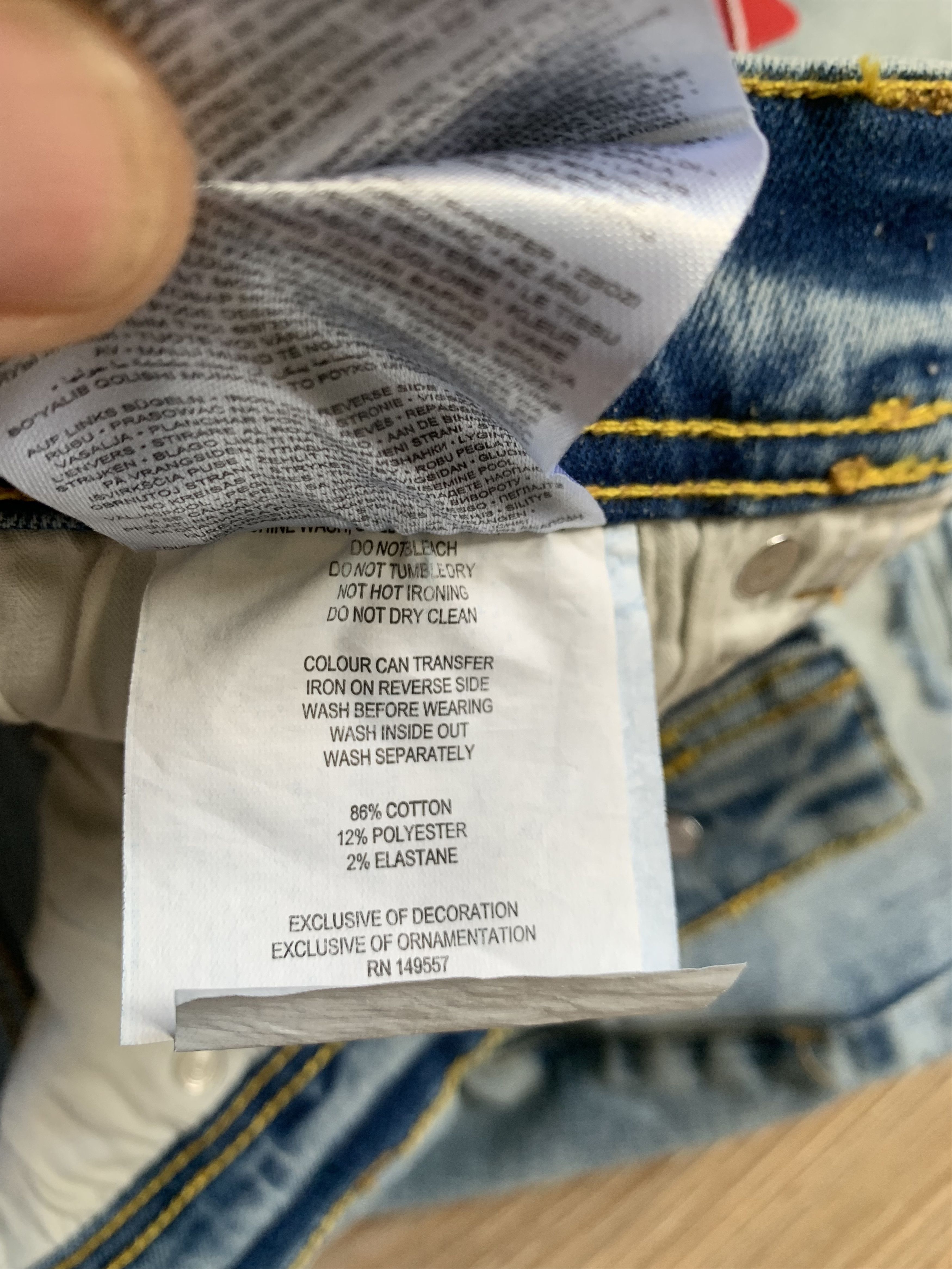Other Mens New Smog Light Blue Distressed Denim Shorts Size US 34 / EU 50 - 12 Thumbnail