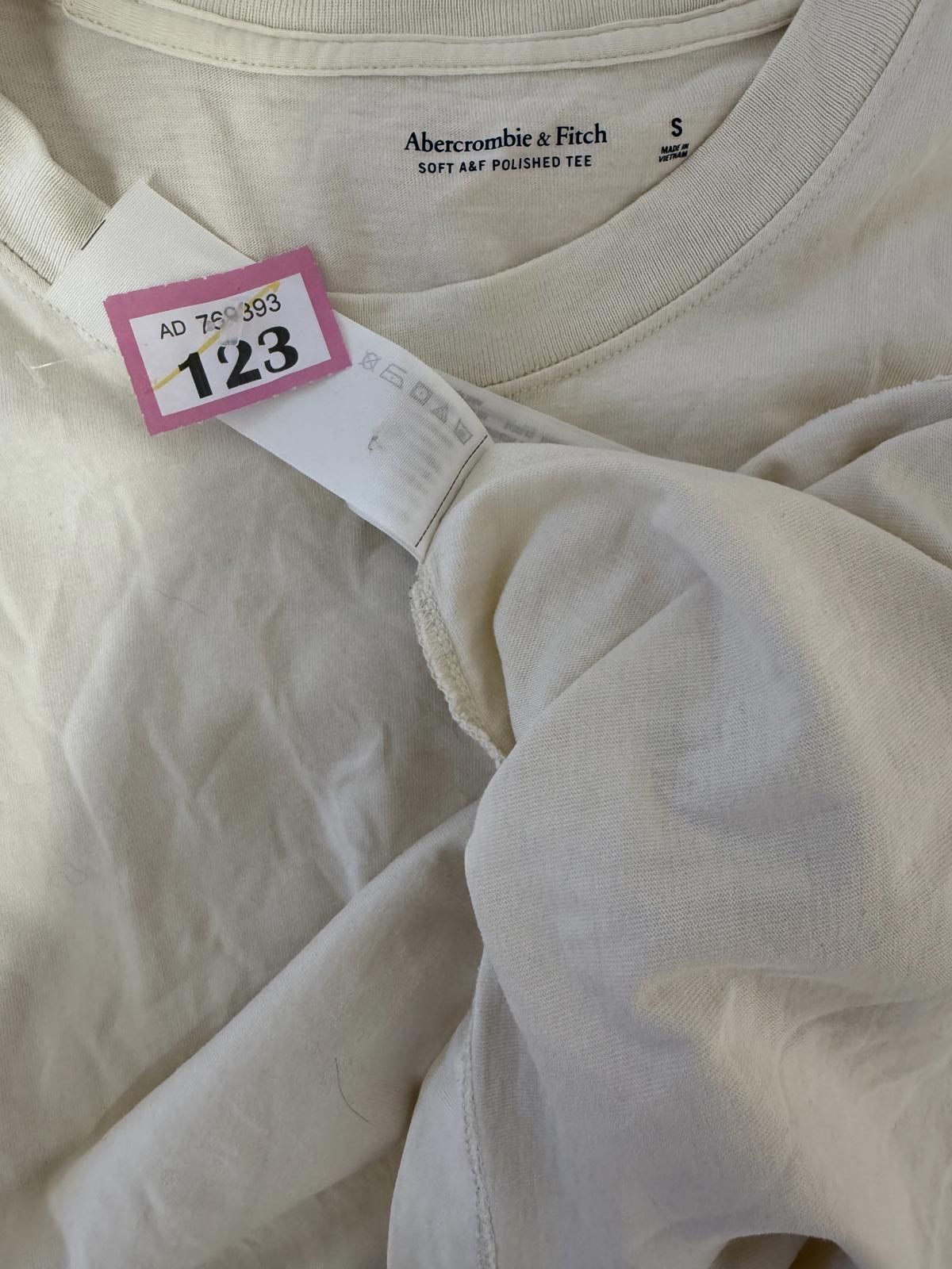 Abercrombie & Fitch Abercrombie & Fitch Soft AF Polished Tee - Cream, Size Small Size US S / EU 44-46 / 1 - 2 Thumbnail