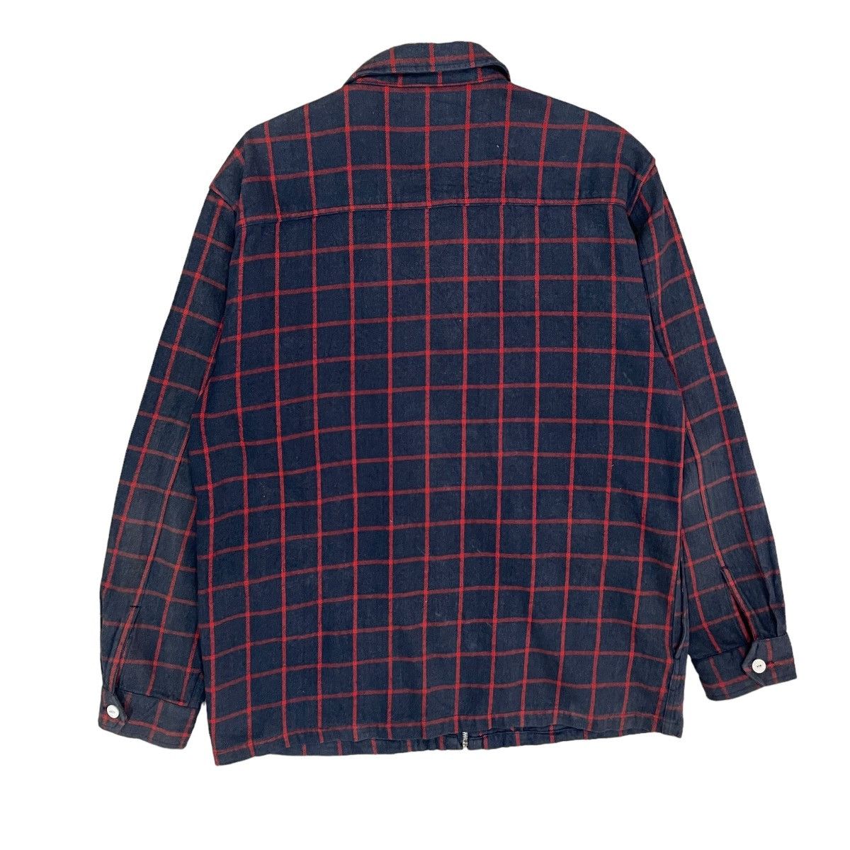 Vintage × Woolrich Woolen Mills Vintage 90s Woolrich Plaids Zipper Jacket Size US M / EU 48-50 / 2 - 2 Thumbnail