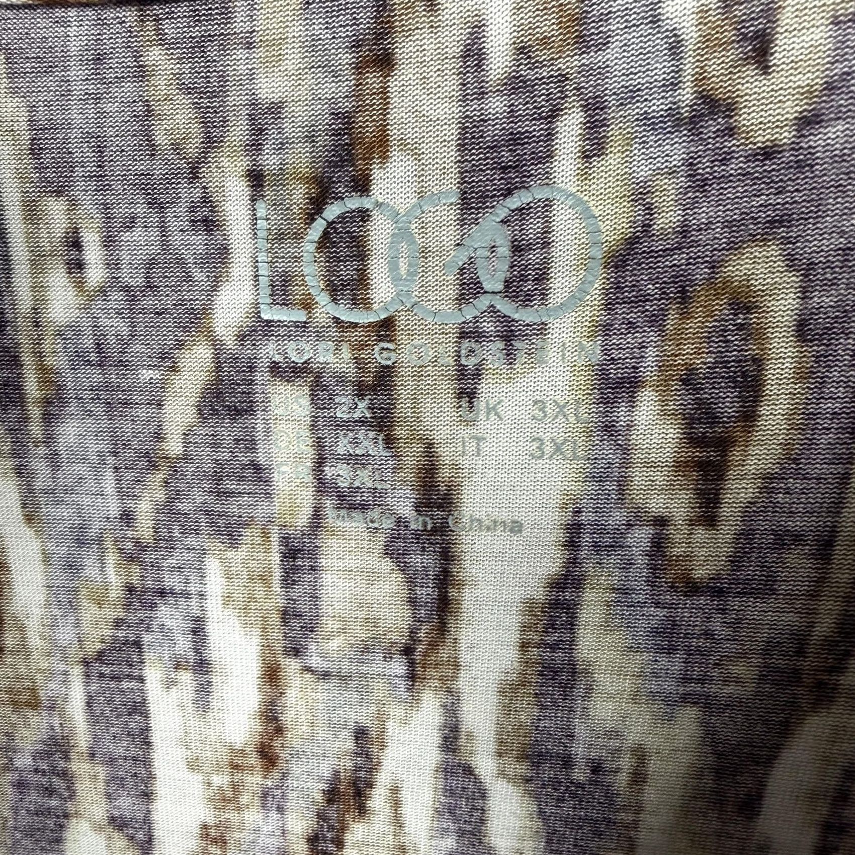 Logo 7 VINTAGE Logo Tunic Top 2X Plus Ikat Animalier Earthy Autumncore Whimsigoth Lagenlook Size XXL / US 16-18 / IT 52-54 - 5 Thumbnail