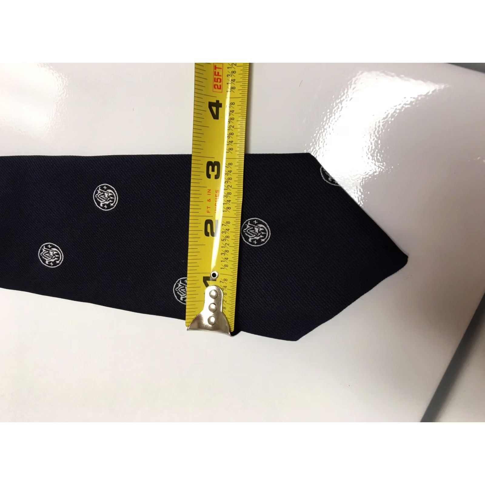 Vintage Barnard Maine Navy Blue Tie Union Made Mens Classic 57 in. Navy Blue Tie Barnard Maine Size ONE SIZE - 3 Thumbnail