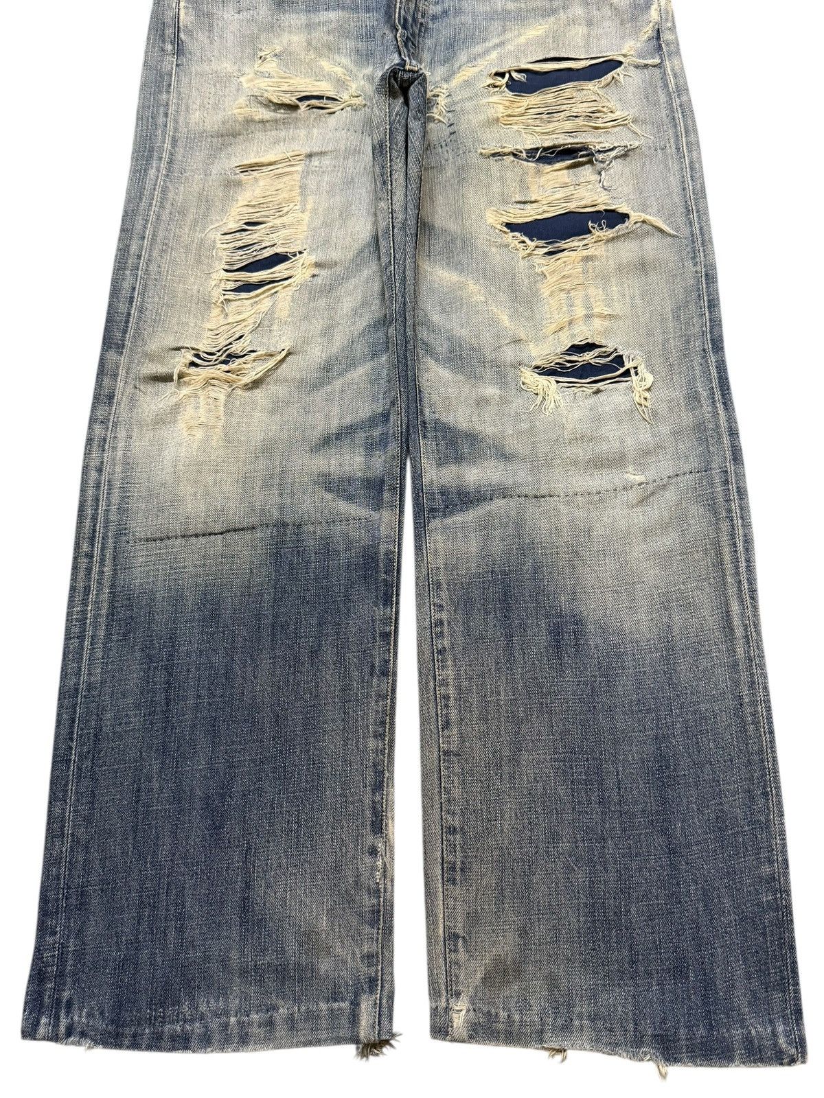 Levi's Vintage 90s Levis 553 Faded Wash Distressed Destroyed Baggy Size US 33 - 7 Thumbnail