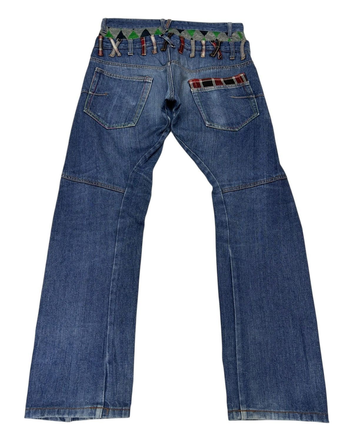 Hysteric Glamour × Undercover 🔥DOUBLE WAIST DENIM BEACH SOUND PPFM STYLE DESIGN JEANS Size US 33 - 2 Thumbnail