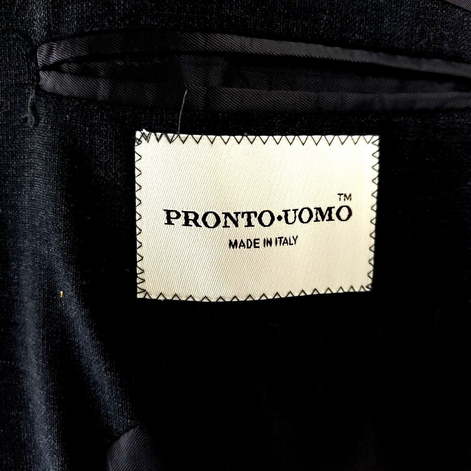 Pronto Uomo Pronto Uomo Lessona Super 100s Wool 2 Button Blazer 42R Gray Size 42R - 7 Thumbnail