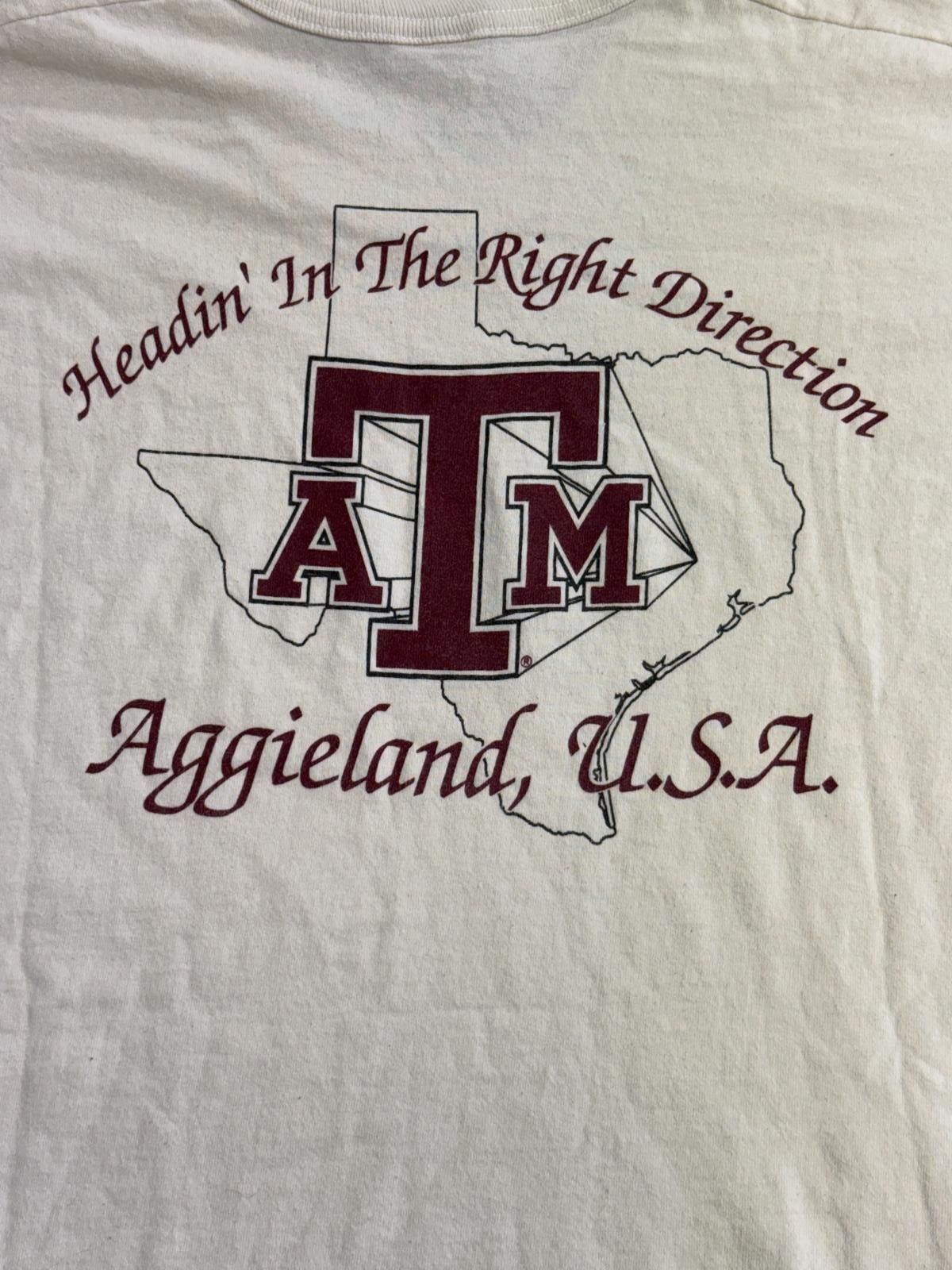 Fruit Of The Loom Vintsage Texas A&M University T-shirt - Aggies 1997 L Size US L / EU 52-54 / 3 - 1 Thumbnail