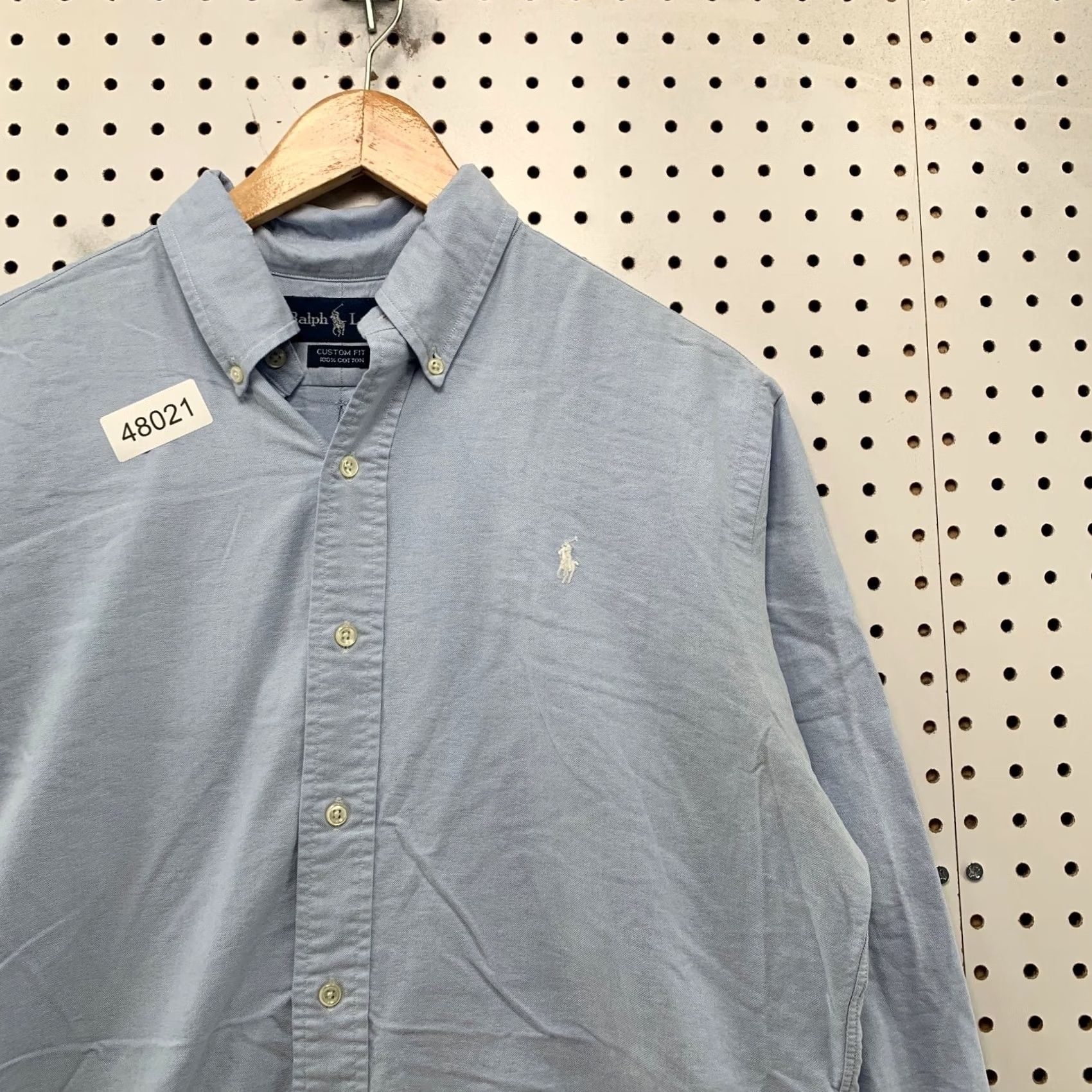 Ralph Lauren Ralph Lauren Button Shirt Mens Medium Blue Long Sleeve School Work Custom Fit Size US M / EU 48-50 / 2 - 7 Thumbnail