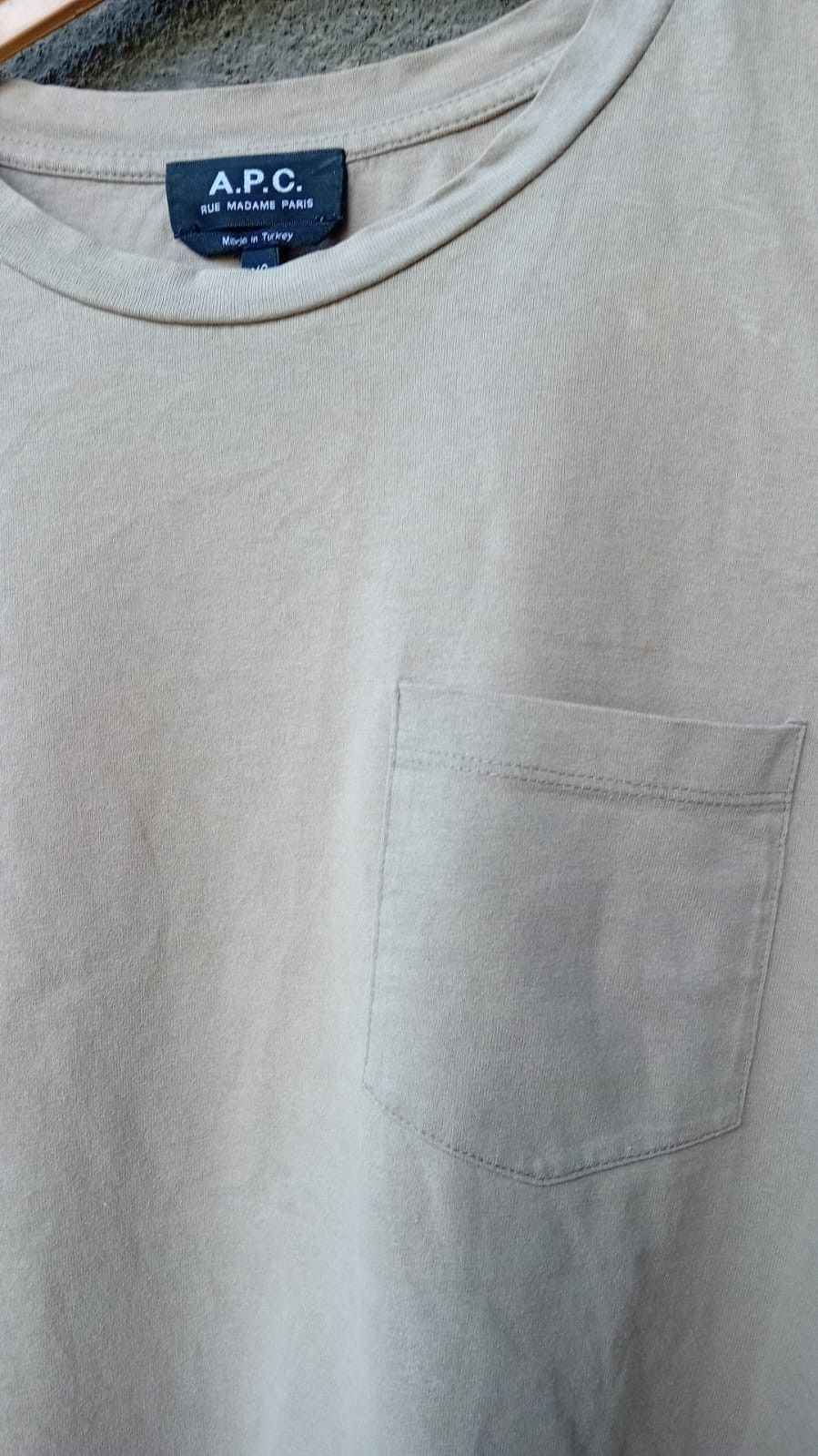 A.P.C. A.P.C. Rue Madame Paris Basic Pocket tee Unisex Men XS/Wmn M Size M / US 6-8 / IT 42-44 - 2 Thumbnail
