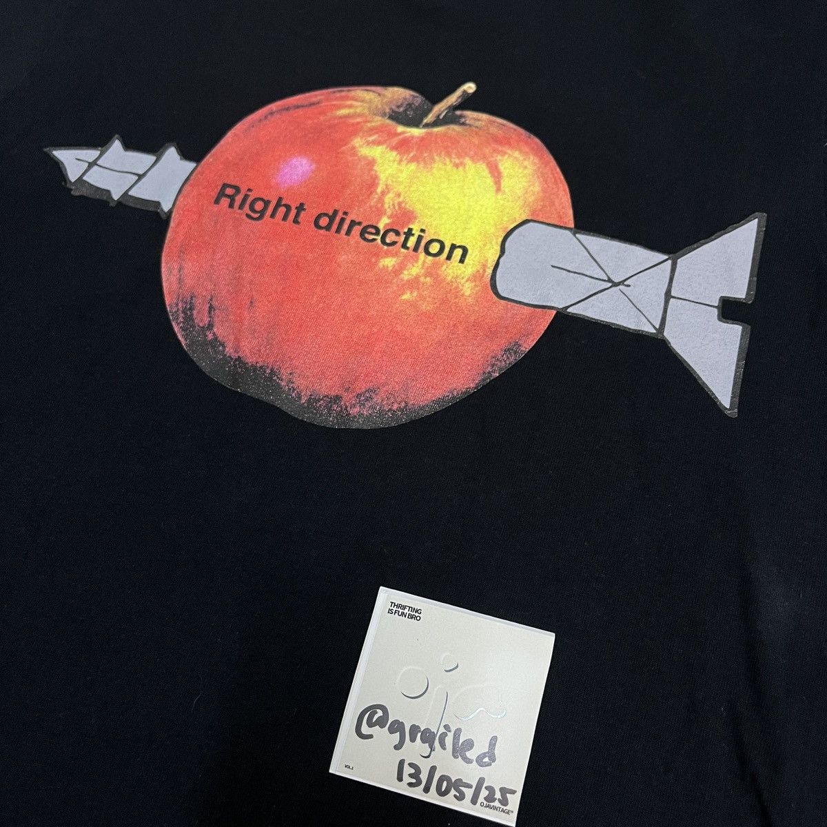 Undercover Undercover AW09 Right Direction S/S Tee Size US S / EU 44-46 / 1 - 3 Thumbnail