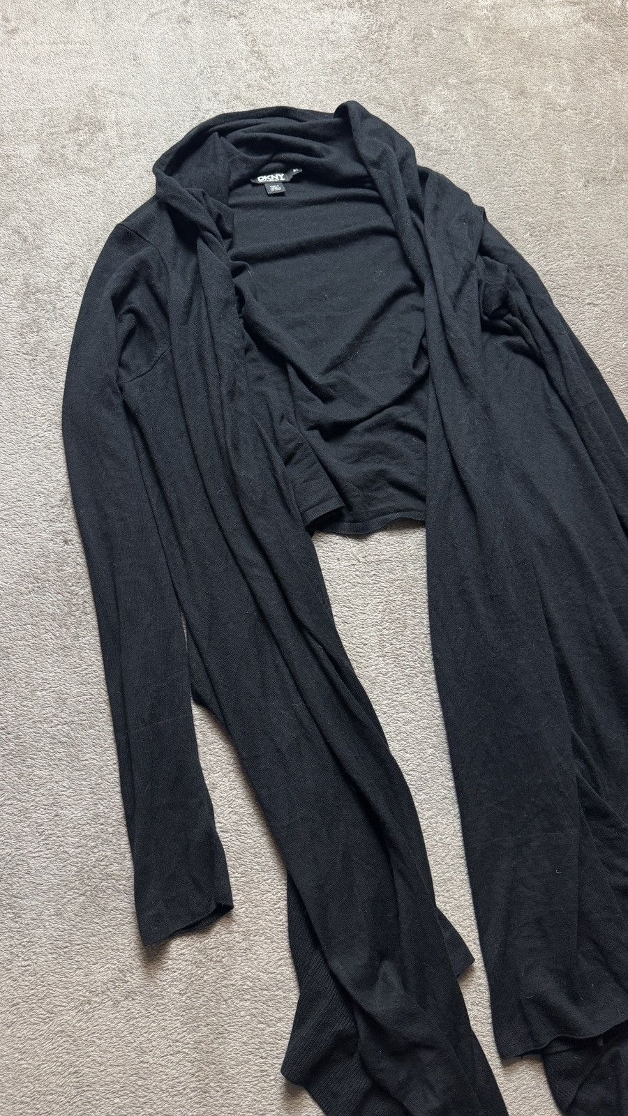 Japanese Brand Yohji Yamamoto Lgb Rick Owens CDG Style DKNY Silk Cape Cloak Size US M / EU 48-50 / 2 - 4 Thumbnail