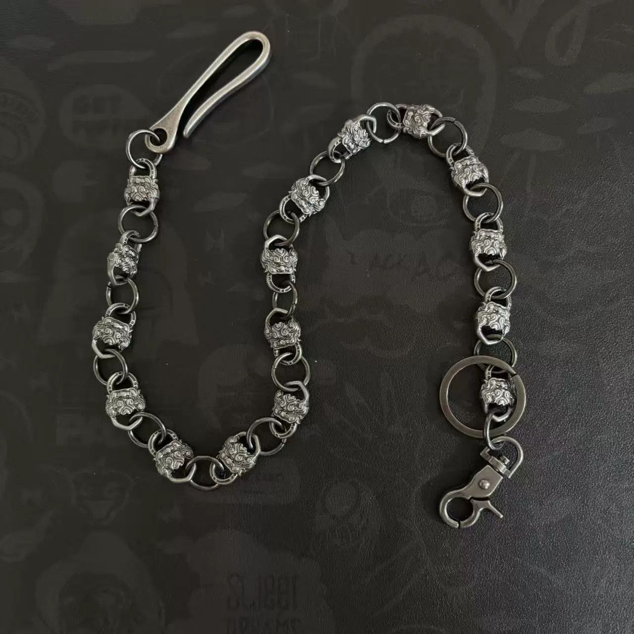 Vintage Retro hip-hop punk style jeans waist chain Size ONE SIZE - 3 Thumbnail