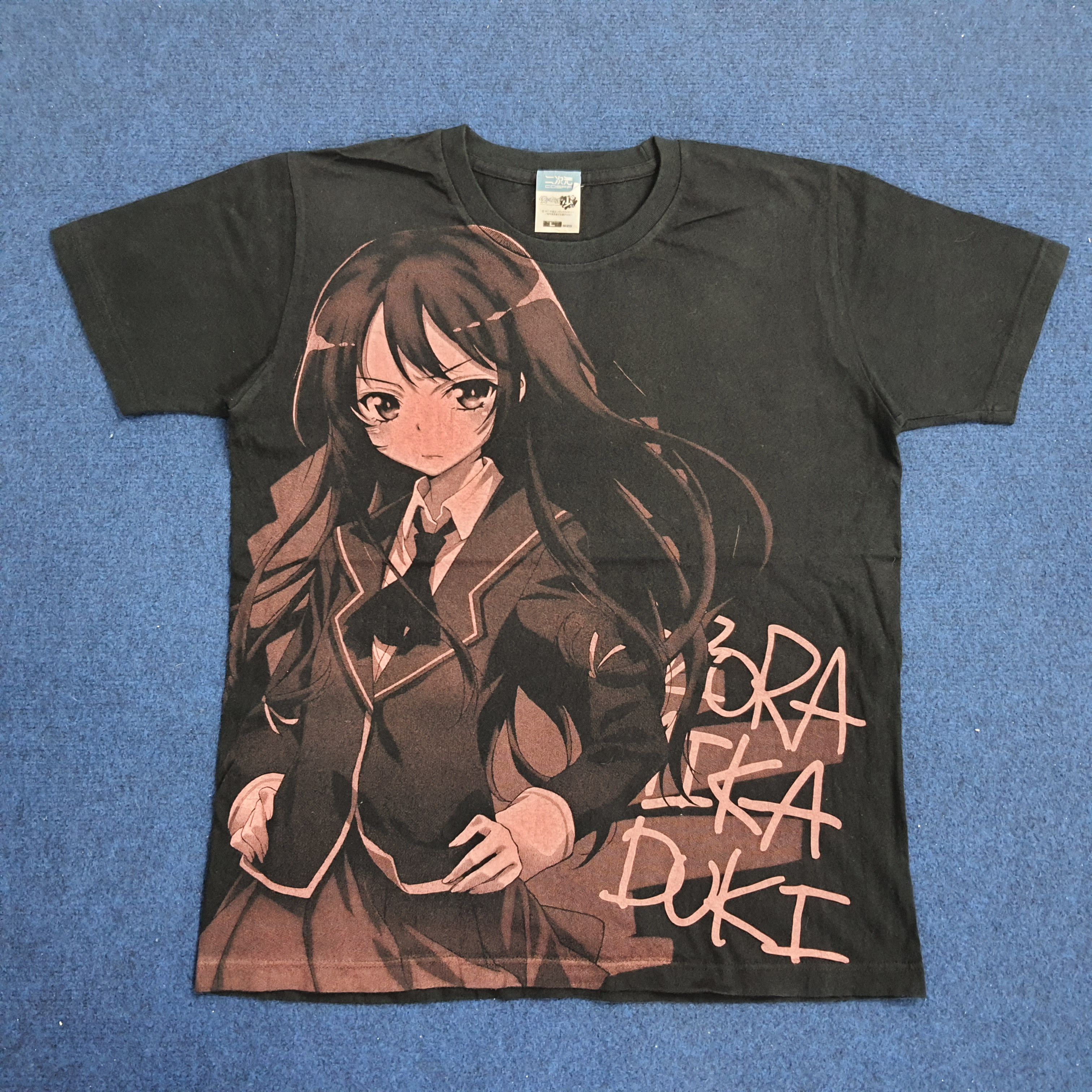 Anime School Girl Anime Big Print Tshirt