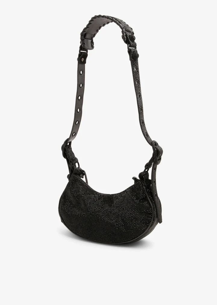 Balenciaga o1tr1nto0426 Size: OS / Le Cagole XS Rhinestone Shoulder Bag Size ONE SIZE - 3 Thumbnail