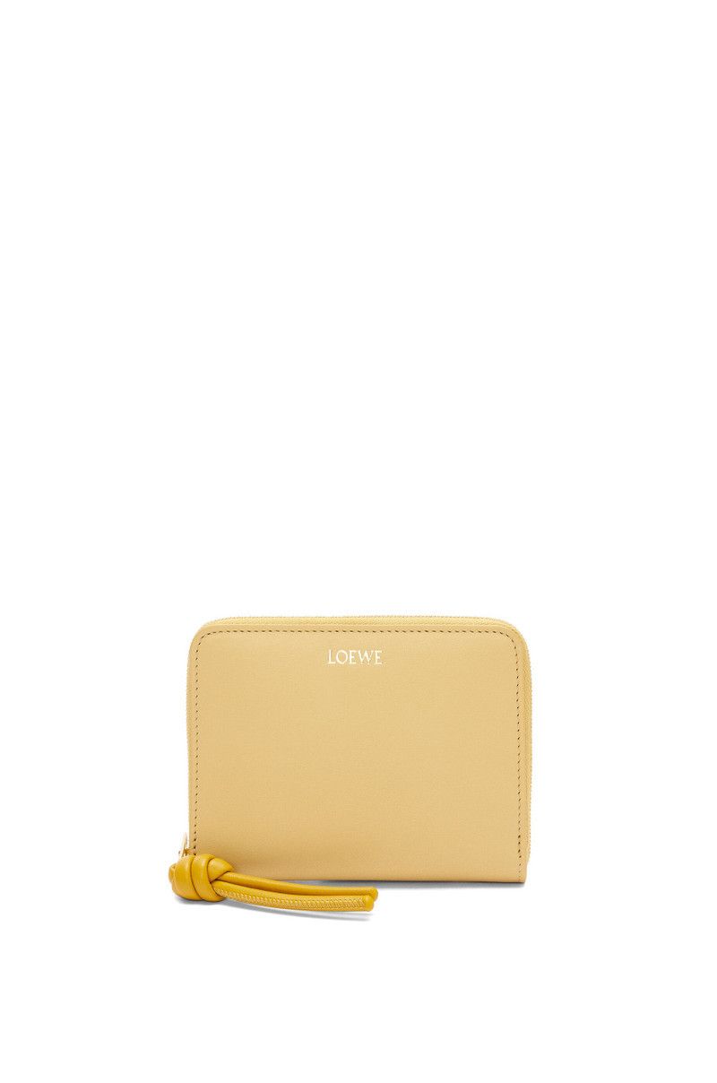 Loewe o1in1g0426 Size: OS / Knot Compact Zip Wallet in Sunflower Size ONE SIZE - 1 Thumbnail