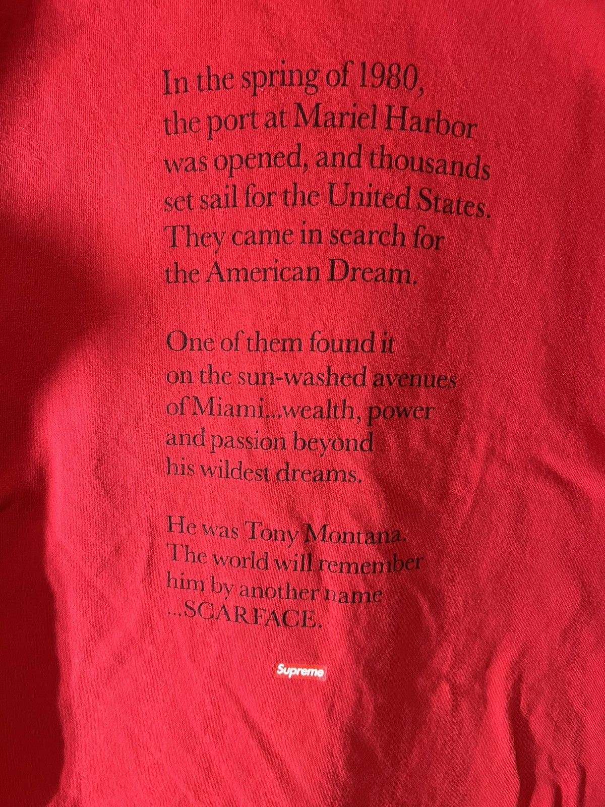 Supreme Supreme X Scarface friend tee Size US M / EU 48-50 / 2 - 5 Thumbnail