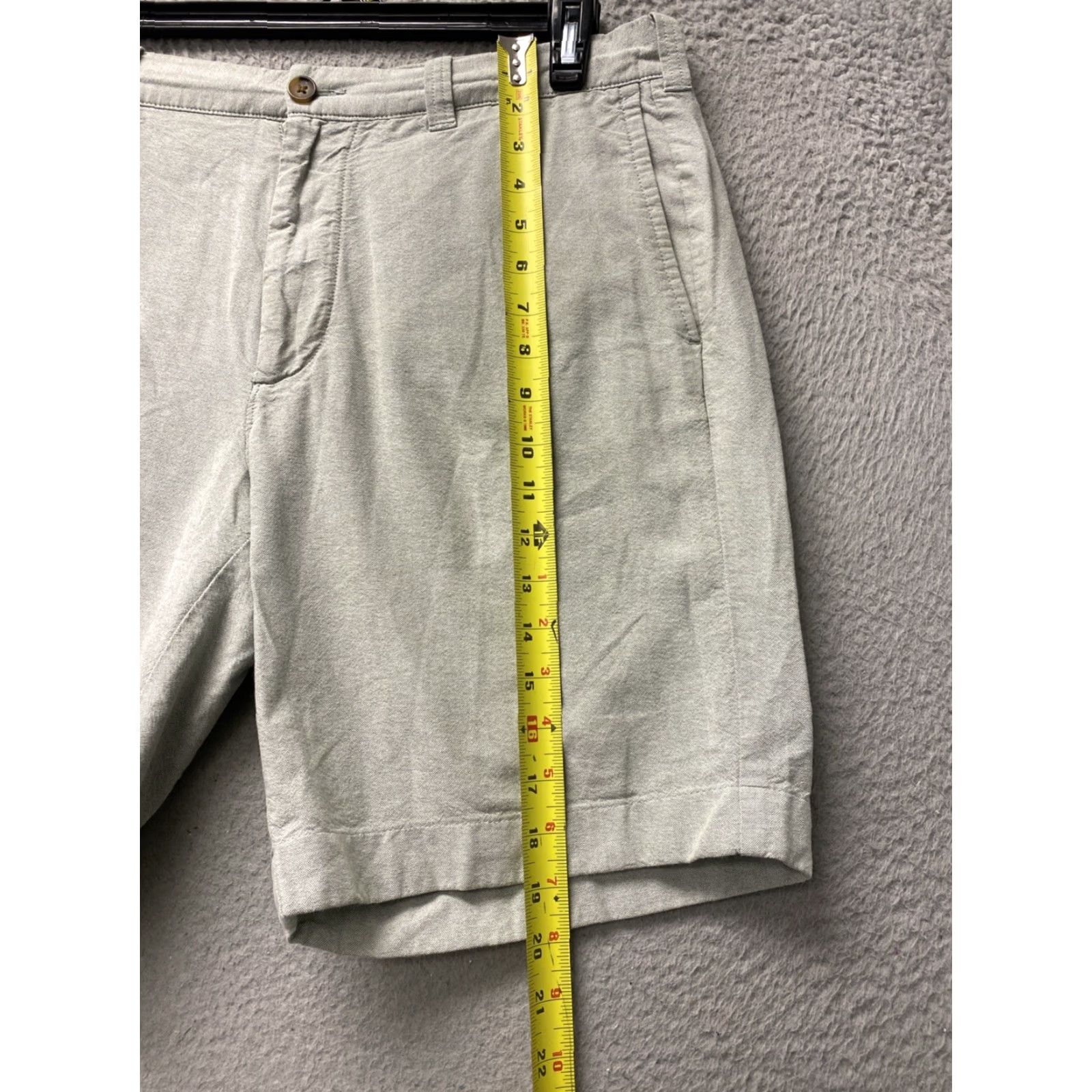 J.Crew J.CREW Men's Gramercy Chino Shorts Size 35 Teal Flat Front Quick Dry Lightweight Size US 35 - 4 Thumbnail