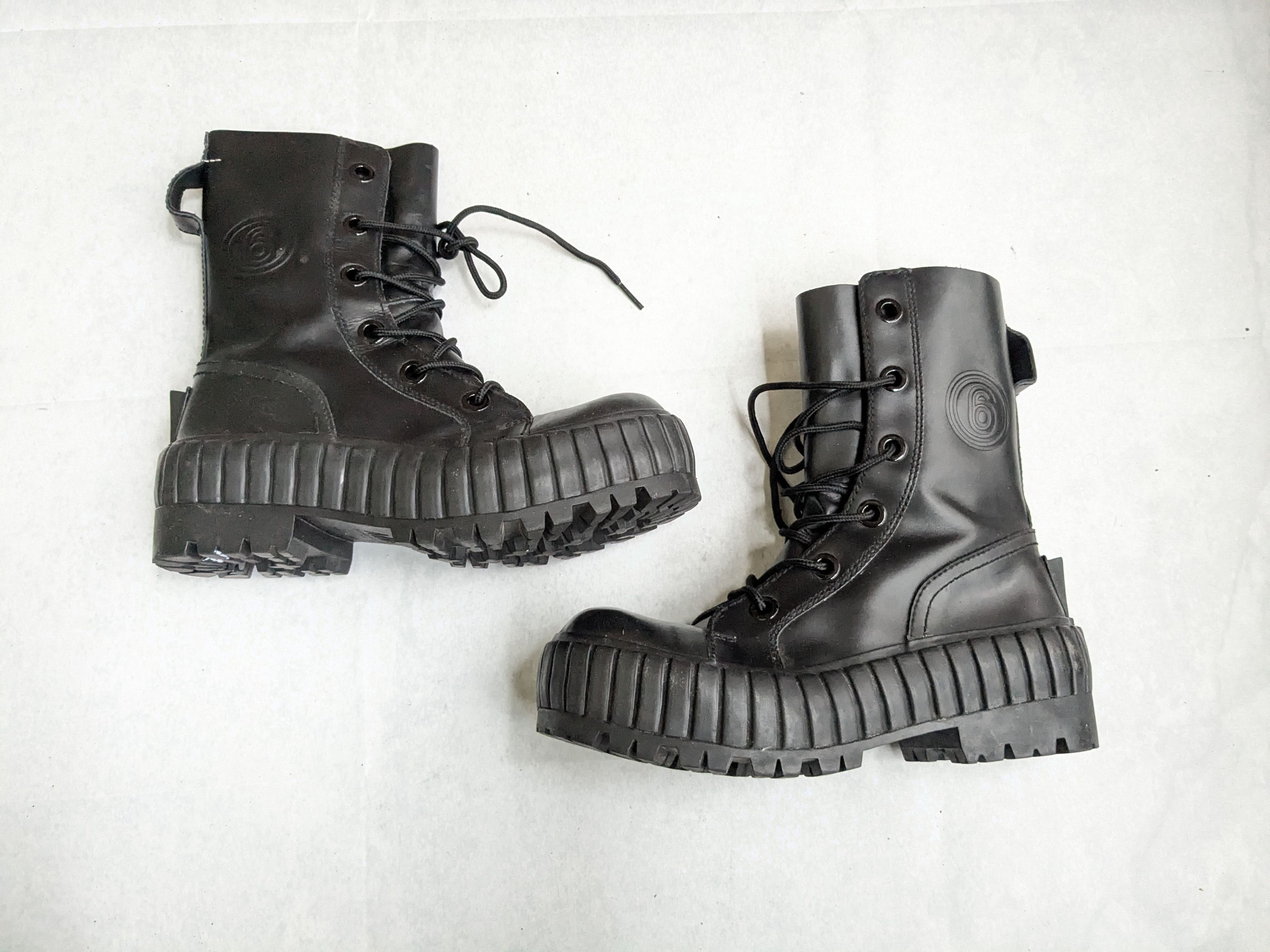 Maison Margiela Maison Margiela Boots Black Leather 8 41 Rubber Size US 8 / EU 41 - 1 Thumbnail