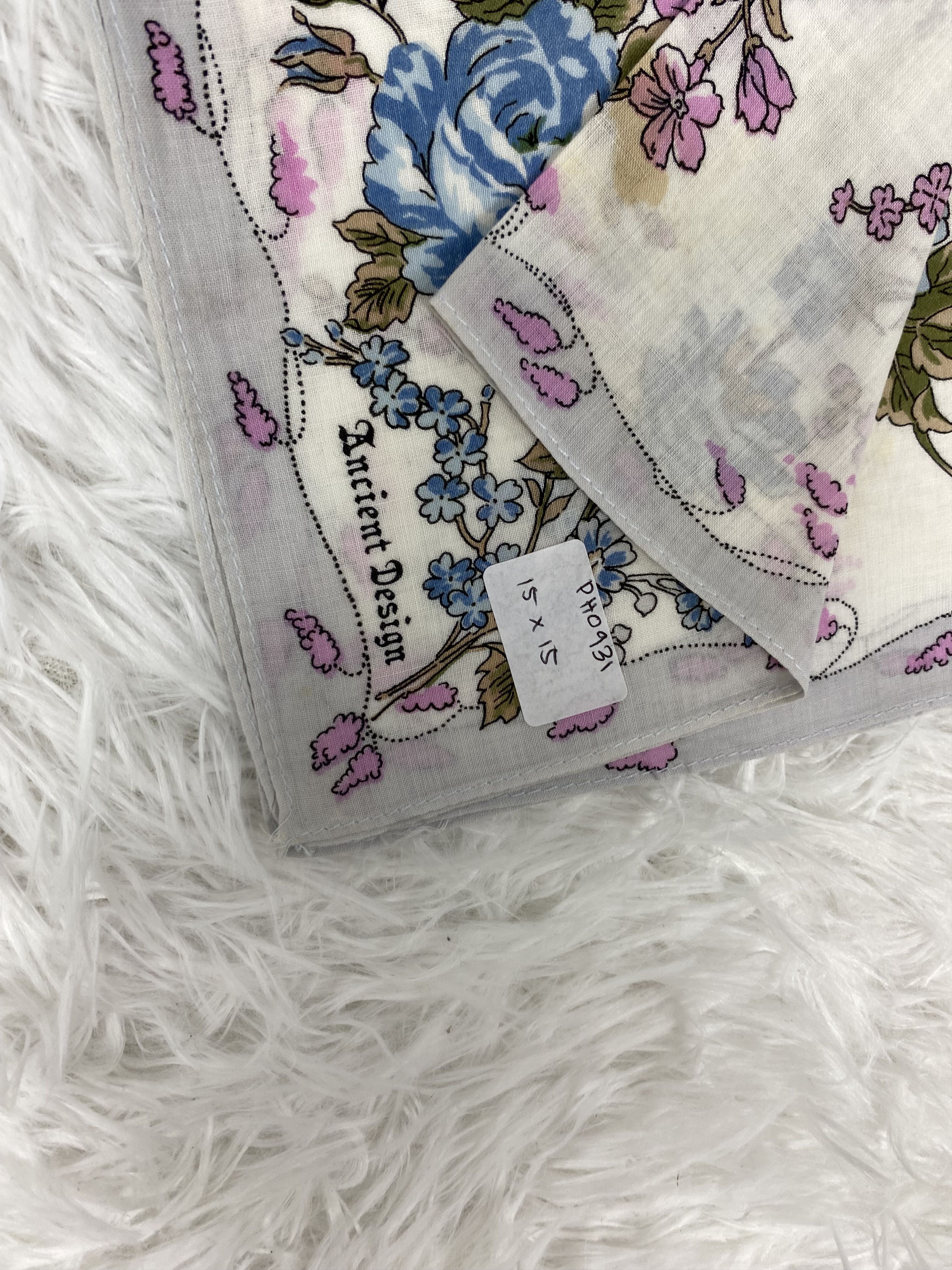 Designer × Vintage Vintage Ancient Design Handkerchief Neckerchief PH0931 Size ONE SIZE - 2 Thumbnail