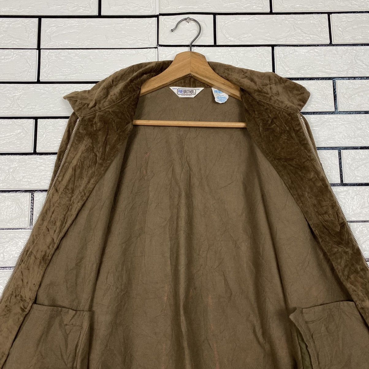 FiveBrother 📌Vintage Bomber Jacket Fivebrother Union Made Size US L / EU 52-54 / 3 - 15 Thumbnail