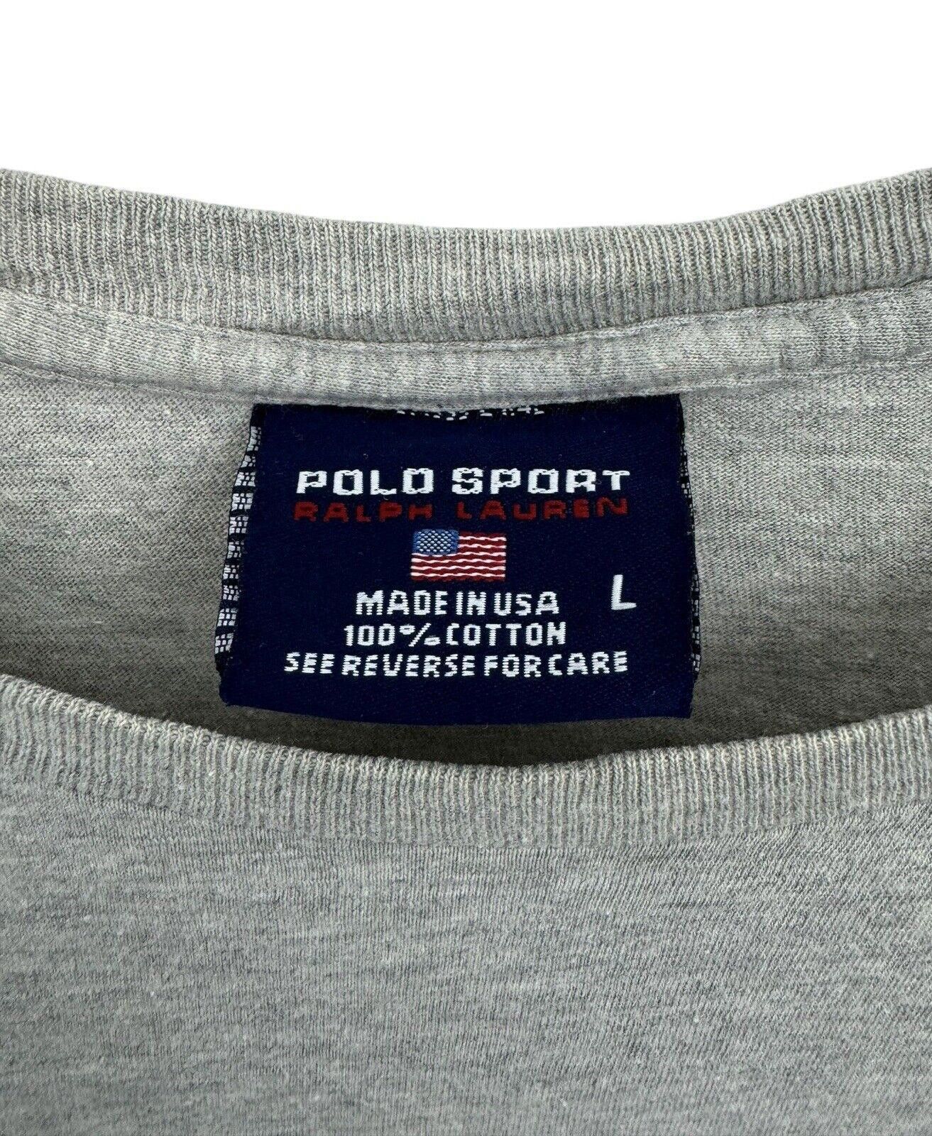 Polo Ralph Lauren Vintage Polo Sport Ralph Lauren 90s Single Stitch Shirt Sz L Size US L / EU 52-54 / 3 - 6 Thumbnail