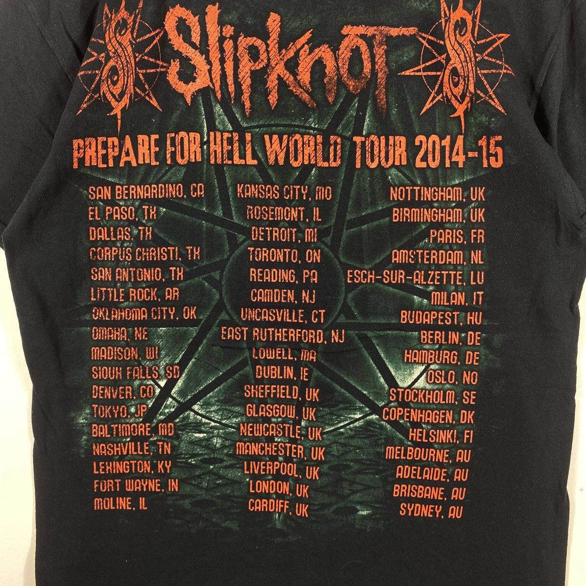 Band Tees SLIPKNOT Prepare For Hell World Tour 2014-15 Band Tee Shirt Size US M / EU 48-50 / 2 - 7 Thumbnail
