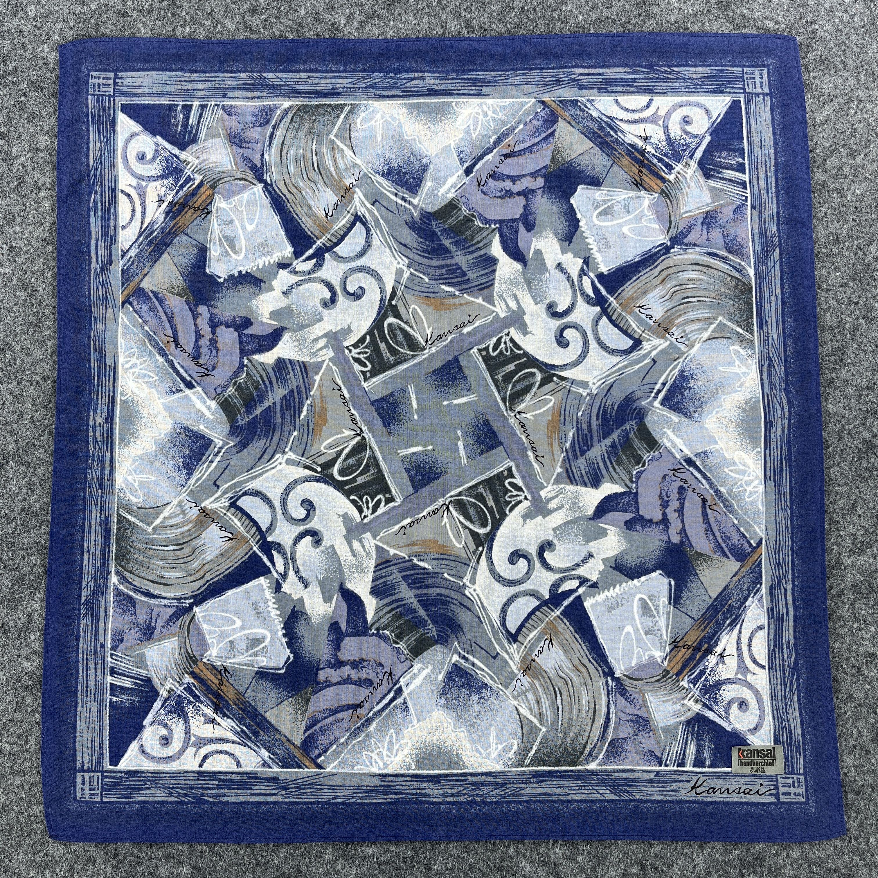 Japanese Brand Kansai Yamamoto Handkerchief / Bandana / Neckerchief B452 Size ONE SIZE - 1 Thumbnail
