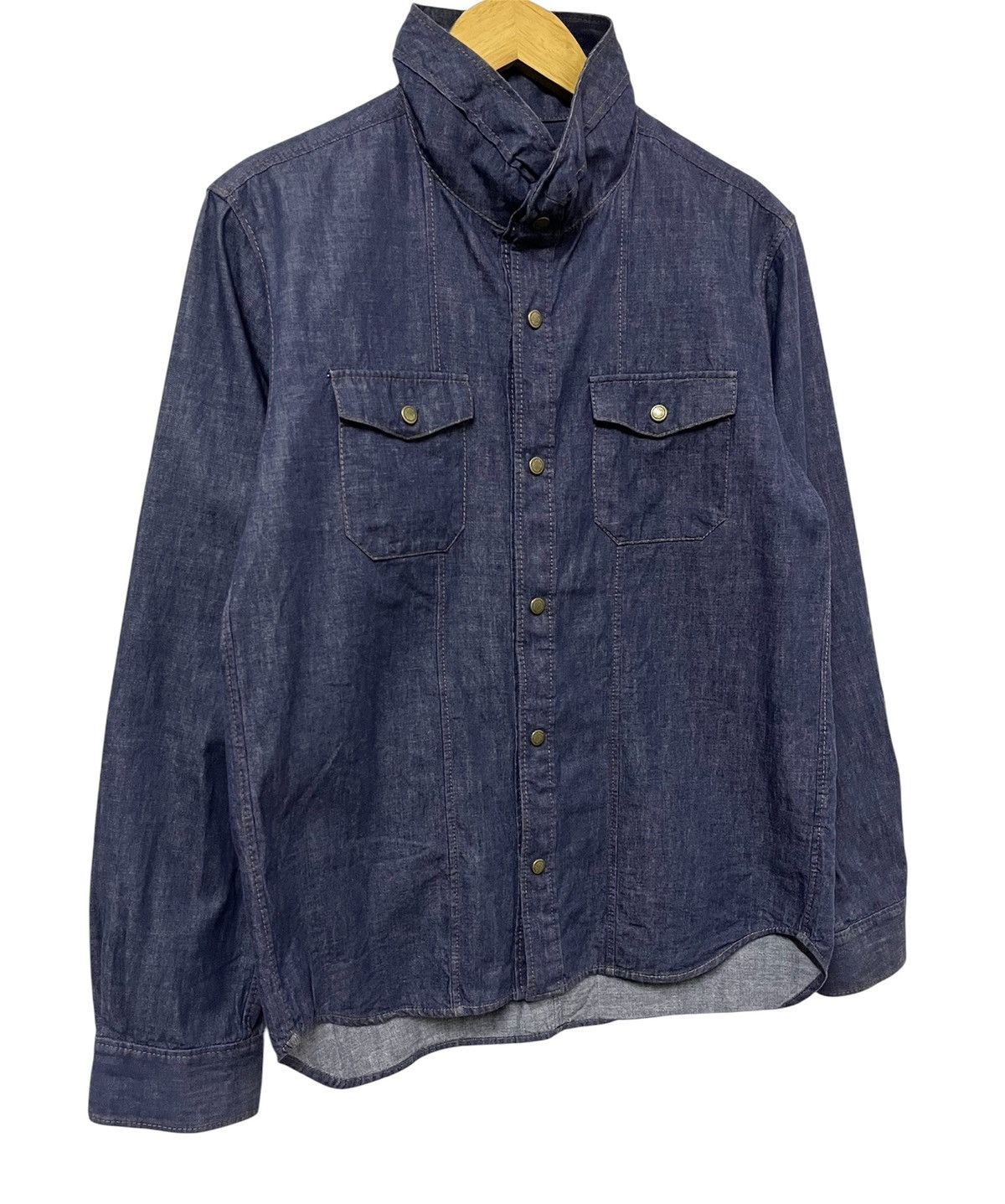 Final Home FINAL HOME BY KOSUKE TSUMURA DENIM JAPANESE BRAND SHIRT Size US M / EU 48-50 / 2 - 2 Thumbnail