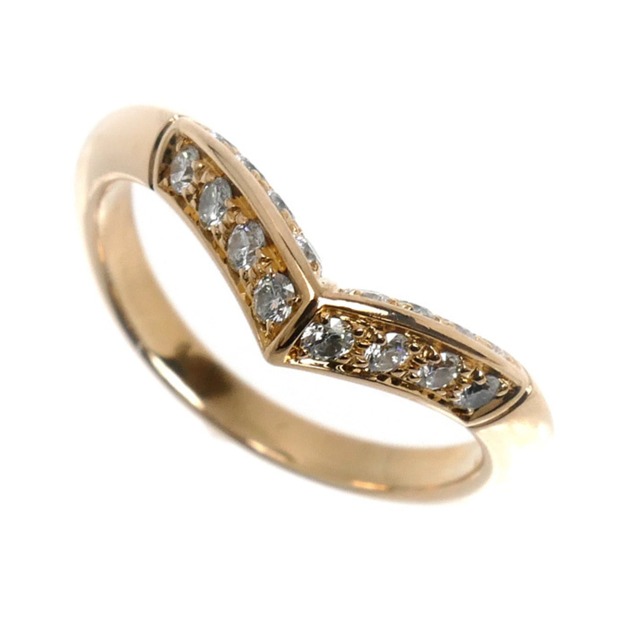 Louis Vuitton LOUIS VUITTON 18KPG Pink Gold Ring Q9Y46C with Diamonds, 49g, 3.4g, Women's Size ONE SIZE - 1 Thumbnail