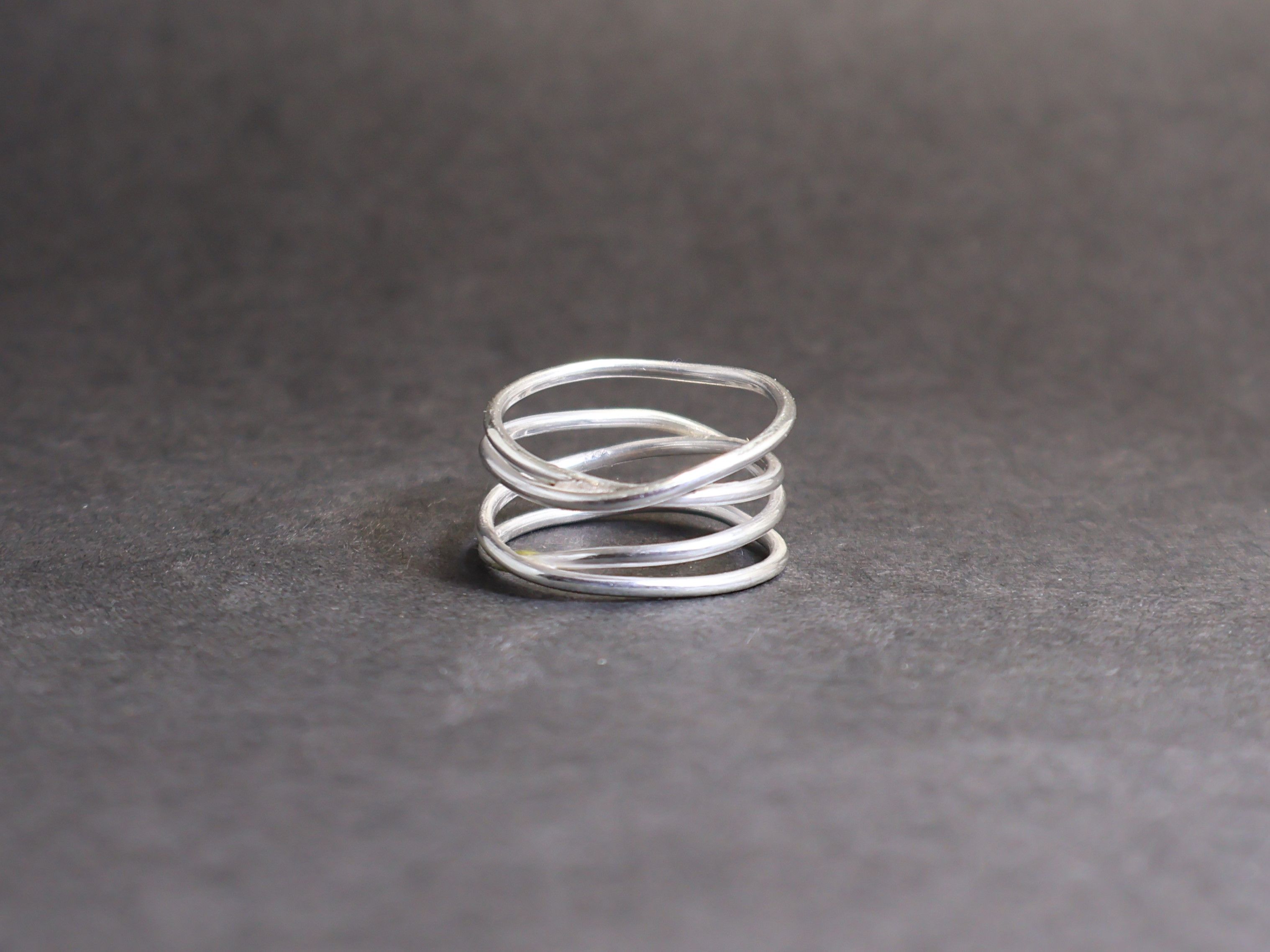 Handmade Rolling Ring, Rolling Band Ring, Handmade Sterling Silver, Size ONE SIZE - 8 Thumbnail