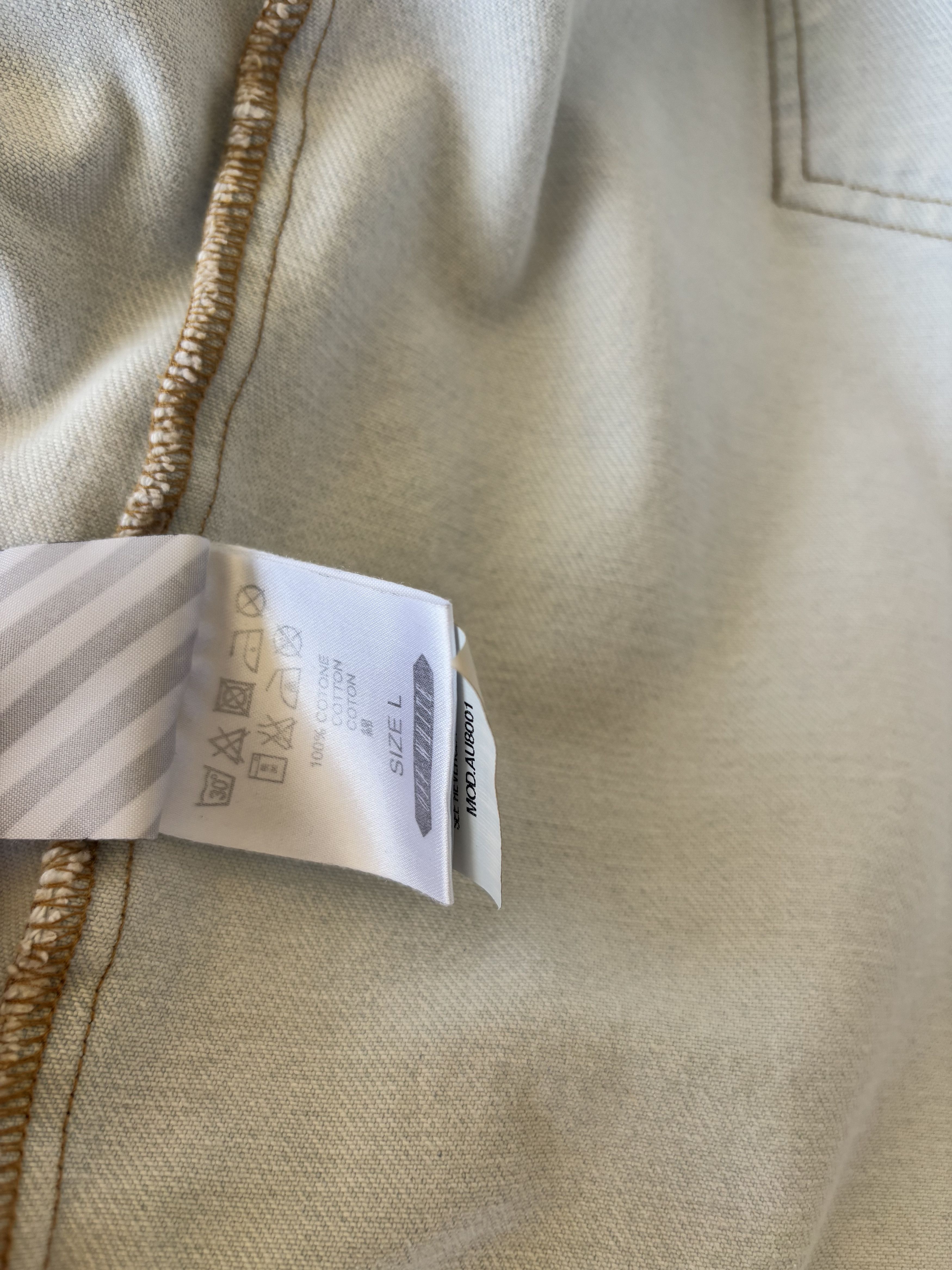 Off-White Off White Embroidered Eagle Light Denim Jacket Size US L / EU 52-54 / 3 - 6 Thumbnail