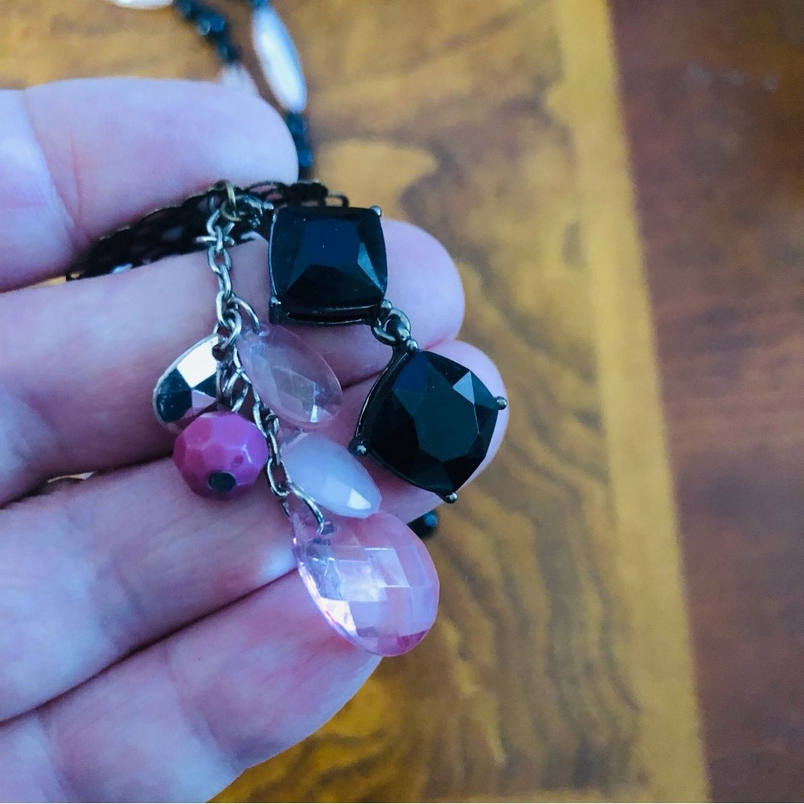 Handmade Handcrafted repurpose natural shell beaded pendant necklace Size ONE SIZE - 10 Thumbnail
