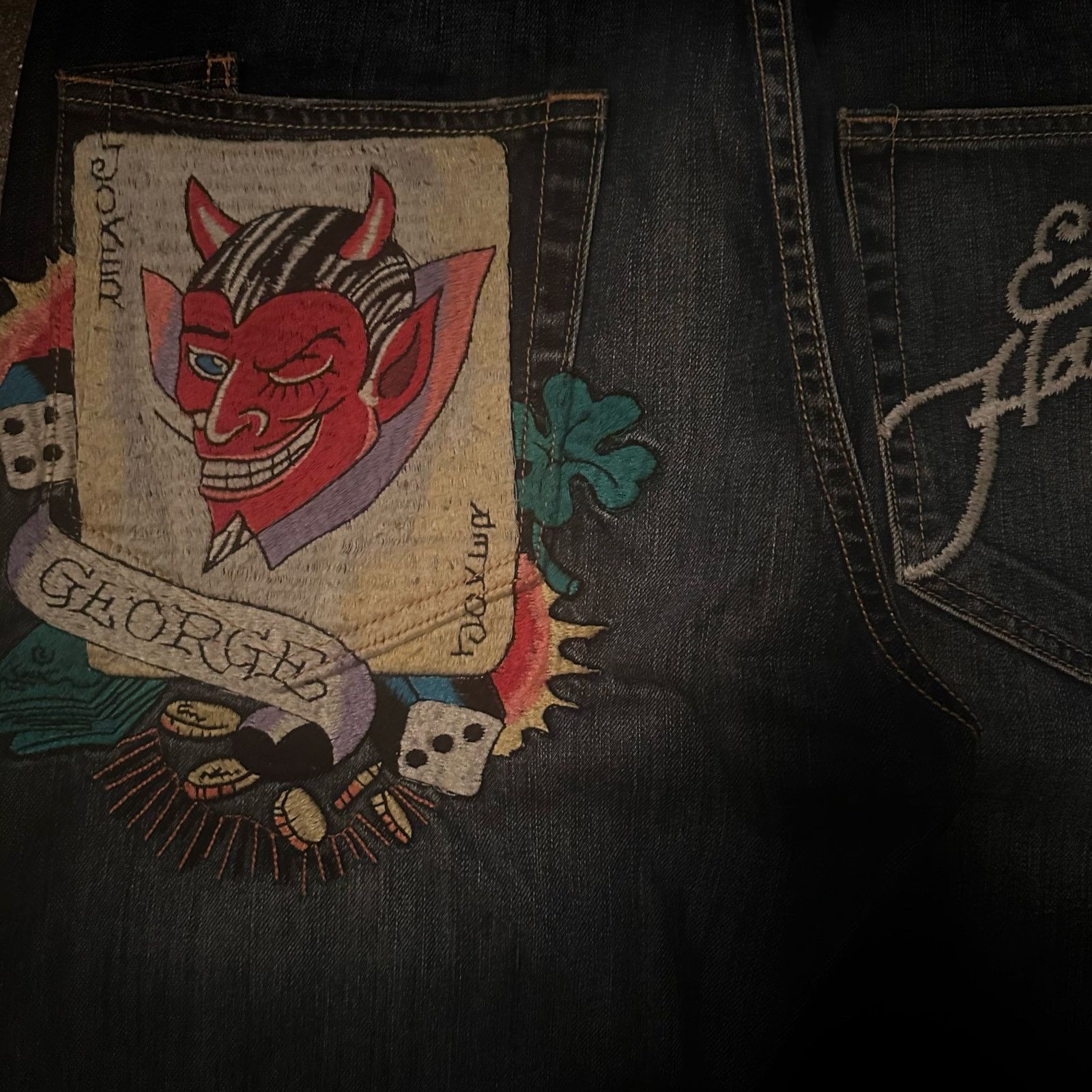 Ed Hardy ed hardy christian audigier spell out devil cash design Size US 36 / EU 52 - 5 Thumbnail