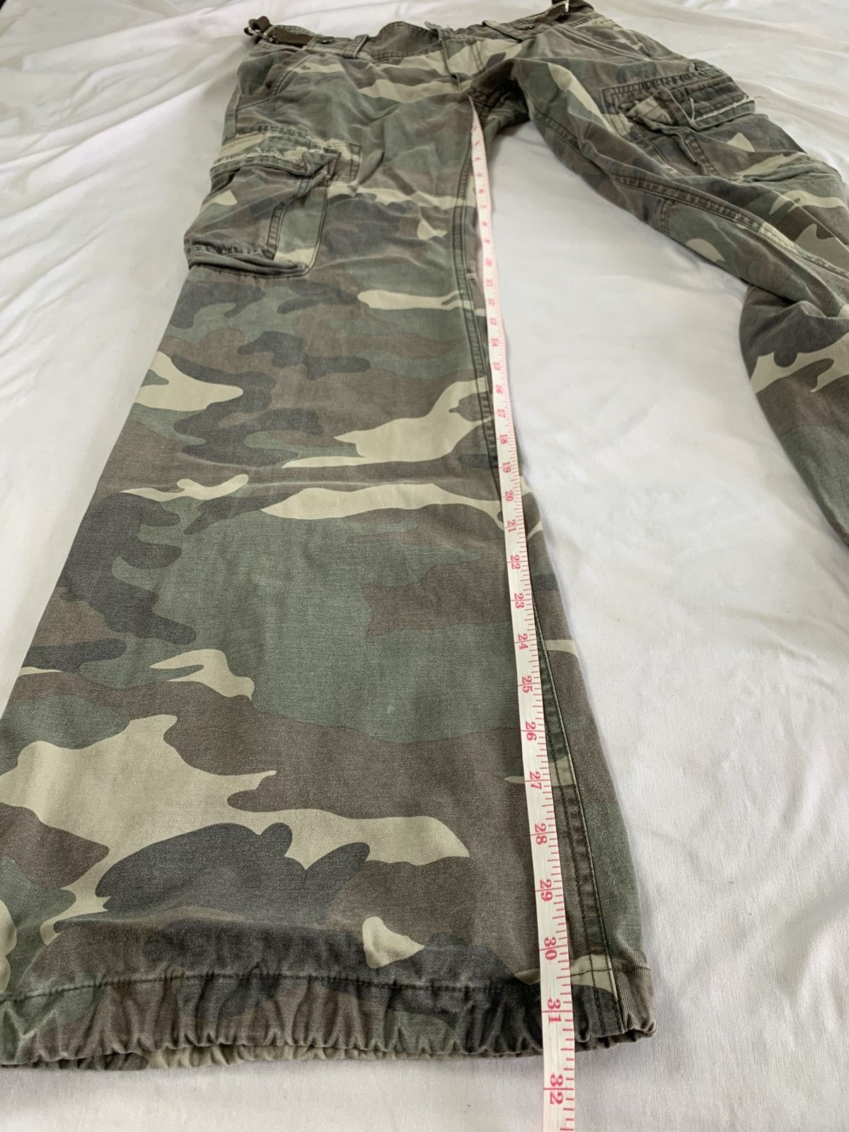 Le Grande Bleu (L.G.B.) Flare bell bottom goa style camo japanese brand Size US 28 / EU 44 - 13 Thumbnail