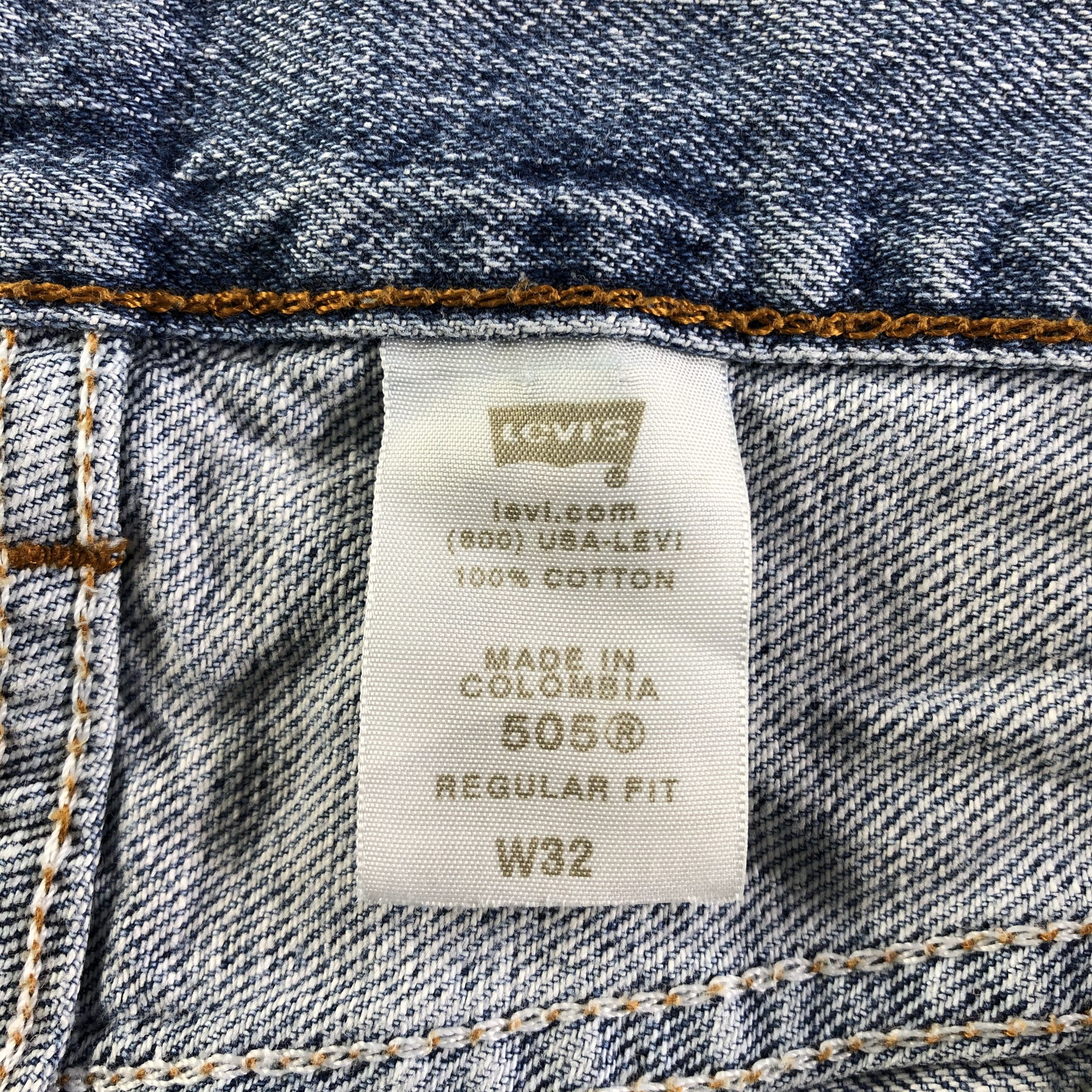 Levi's × Vintage 90s Vintage Blue Wash Levis 505 Jeans-J4082 Size US 33 - 8 Thumbnail