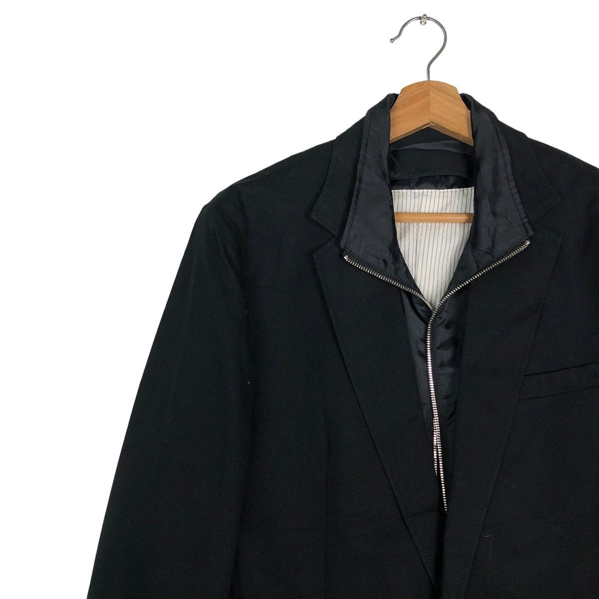 Comme Ca Ism 🔥Rich Black Biker Chore Jacket Comme Ca Ism Issey Miyake Size US L / EU 52-54 / 3 - 5 Thumbnail
