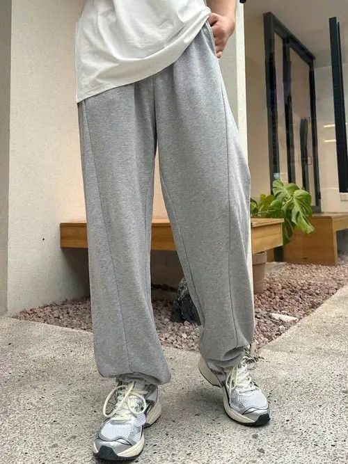 Japanese Brand Hayakawa x Aoi Grey loose fit sweatpants baggy Size US 34 / EU 50 - 5 Thumbnail